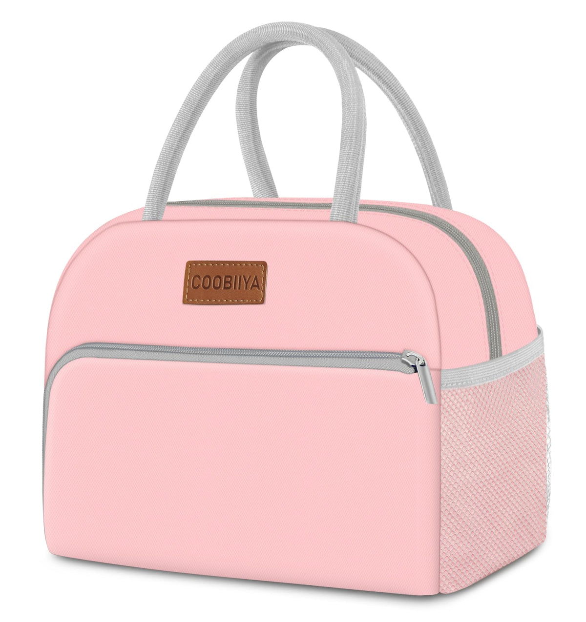 Coobiiya Lunch Bag Lunch Box for Women Men, Reusable Cute Corduroy Lunchbag - Leakproof, Insulated LunchBox Tote with Large Capacity, Dot