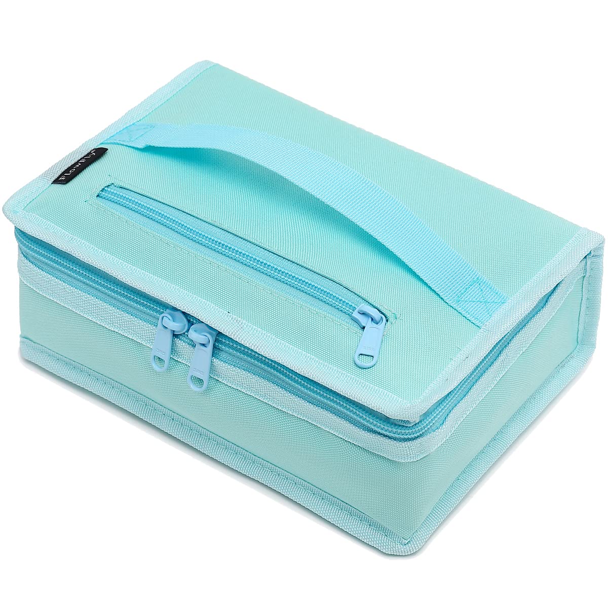 FlowFly Small Insulated Lunch box Portable Soft Bag Mini Cooler Thermal Meal Tote Kit with Handle for Work & School, Black