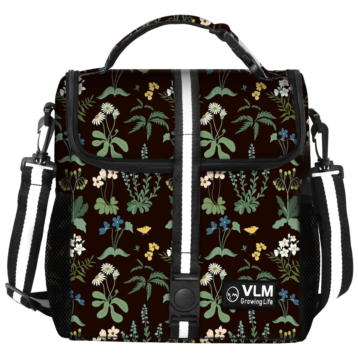 VLM Lunch Box for Women, Insulated Lunch Bag Women, Cute Floral Lunch Tote