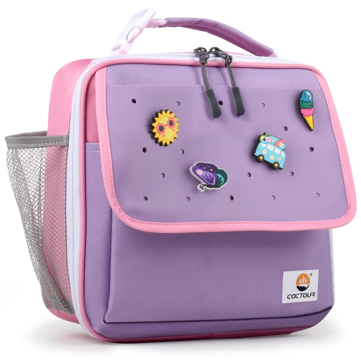 CaCTOUR Lunch Box Kids,Premium Insulated Lunchbox for Girls Boys,Soft Mini Cooler Bag Back to School Thermal Reusable Lunch Bag for Work School Picnic (Blue)