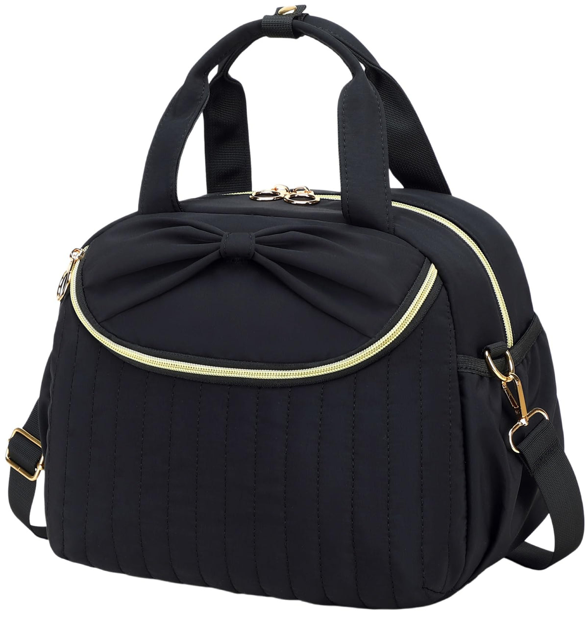 Bluboon Lunch Box for Women Cute Lunch Bag Reusable Insulated Lunch Bags Large Capacity Lunchbox Cooler for Work Picnic or Travel Gifts (A Sage Green White Stripes, 10 x 7.5 x 8 inches)