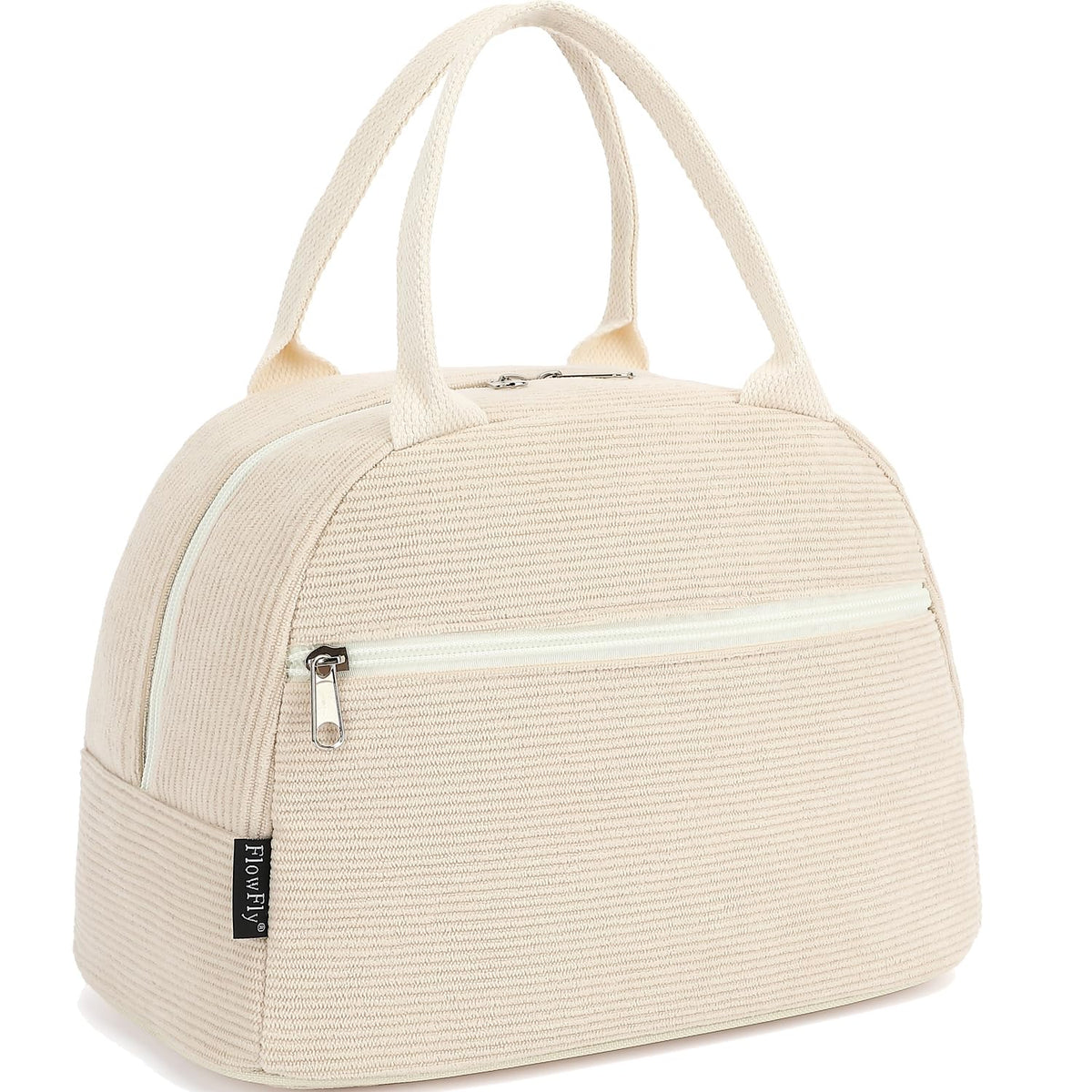 FlowFly Insulated Lunch Cooler Bag - Tote Bag Organizer for Women/Men, Black