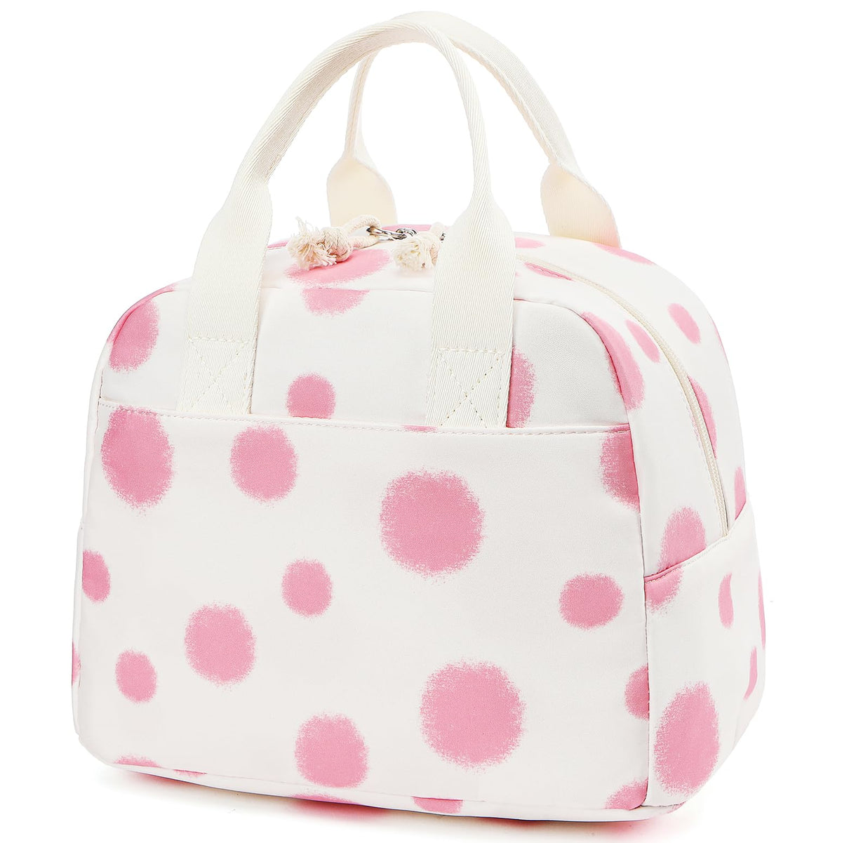LOVELYWIND Lunch Box for Women,Insulated Lunch Bag,Green Stripe14-Can(9L)