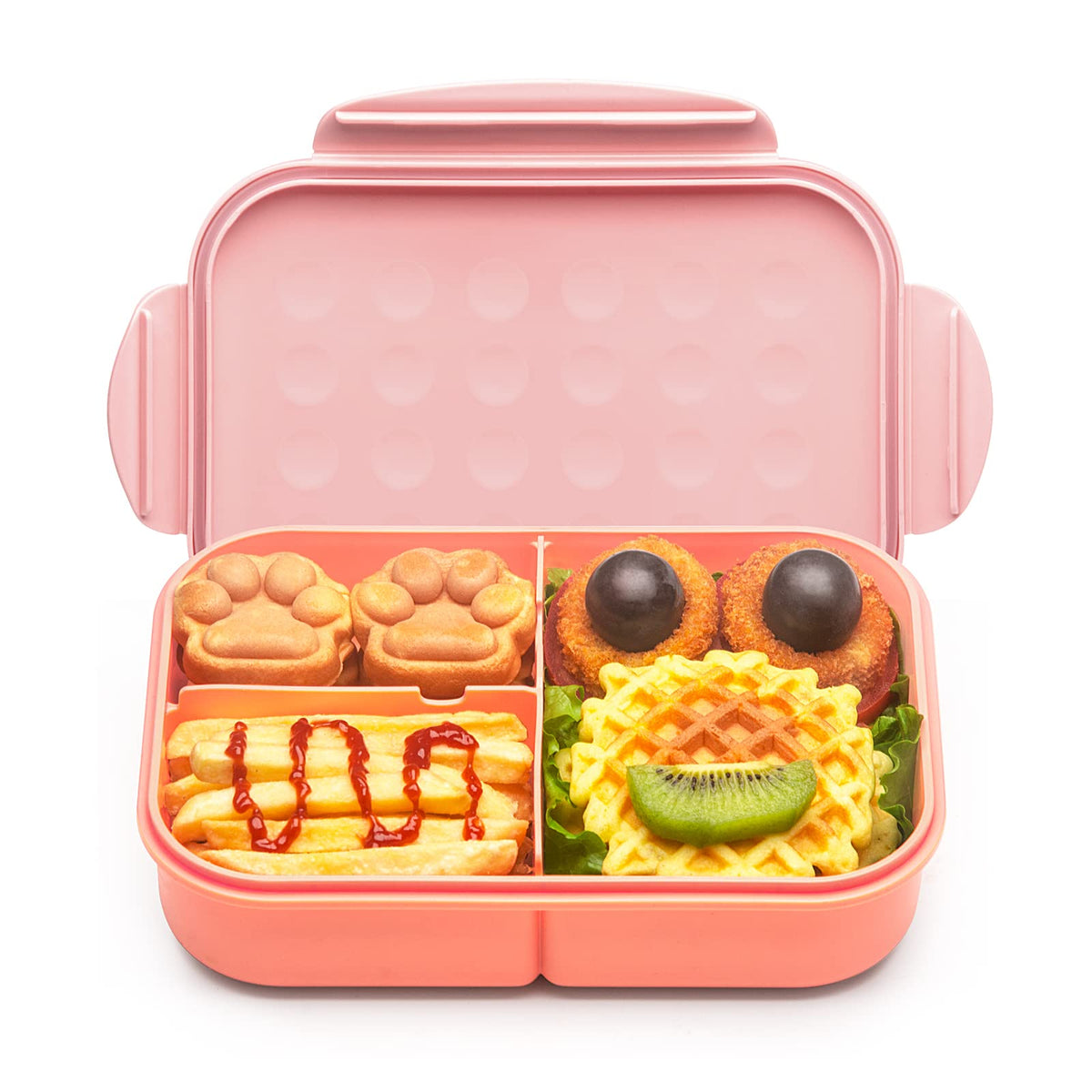 MISS BIG® Large Bento Lunch Box for Adults, 1900ml, 3 Compartments, Blue