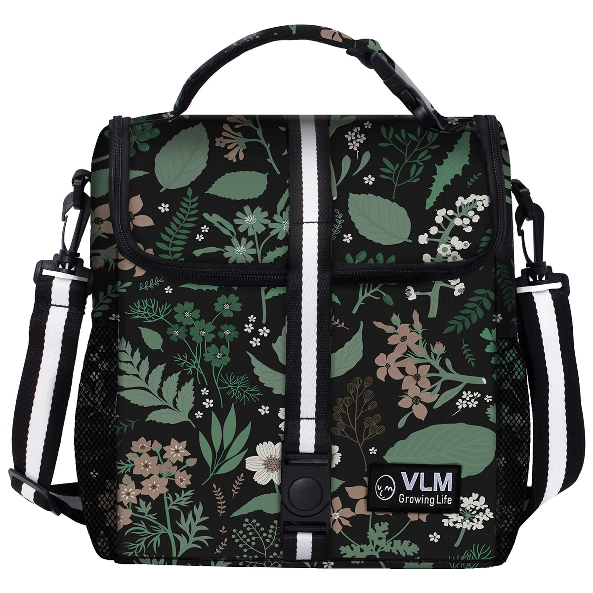 VLM Lunch Box for Women, Insulated Lunch Bag Women, Cute Floral Lunch Tote