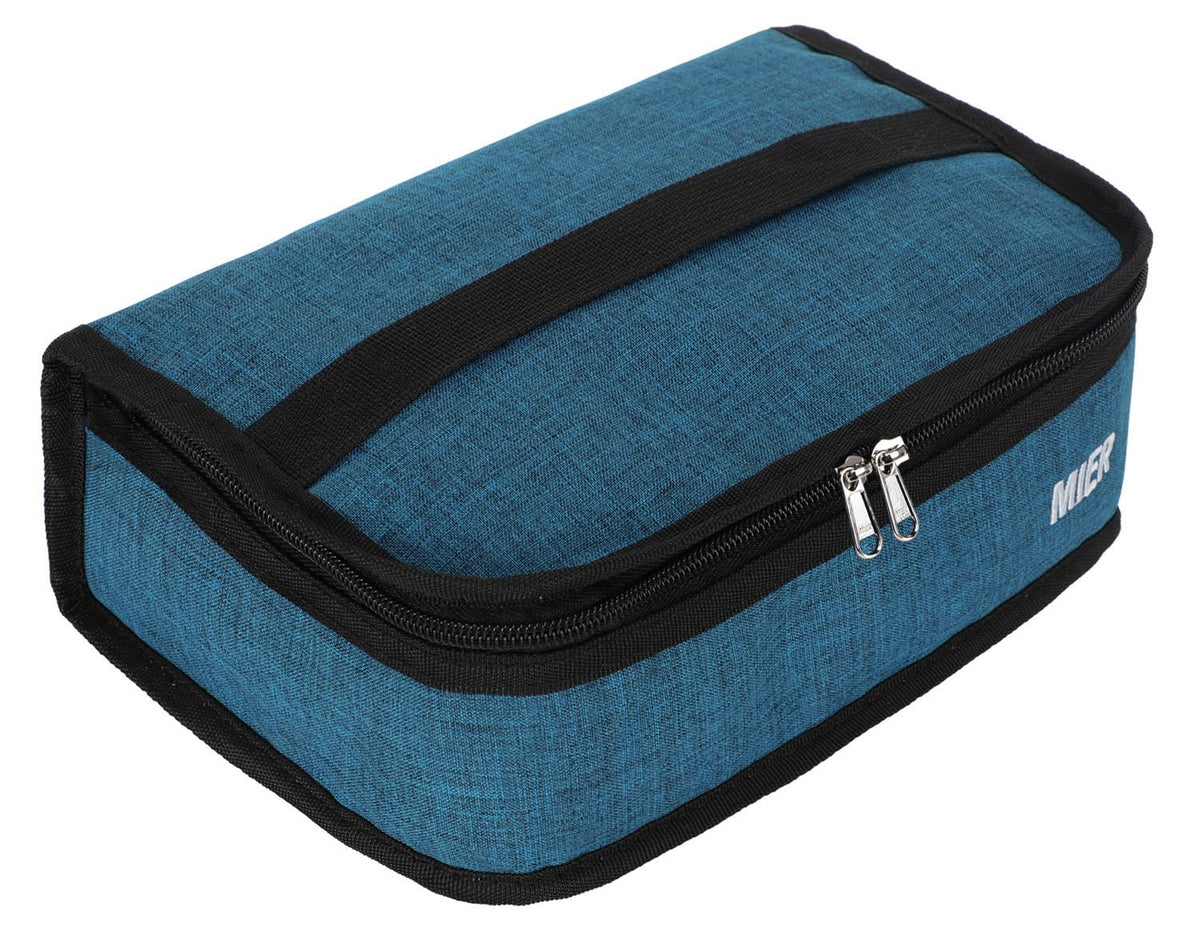 MIER Small Lunch Bag for Kids & Adults Compact Insulated Lunch Box, Black