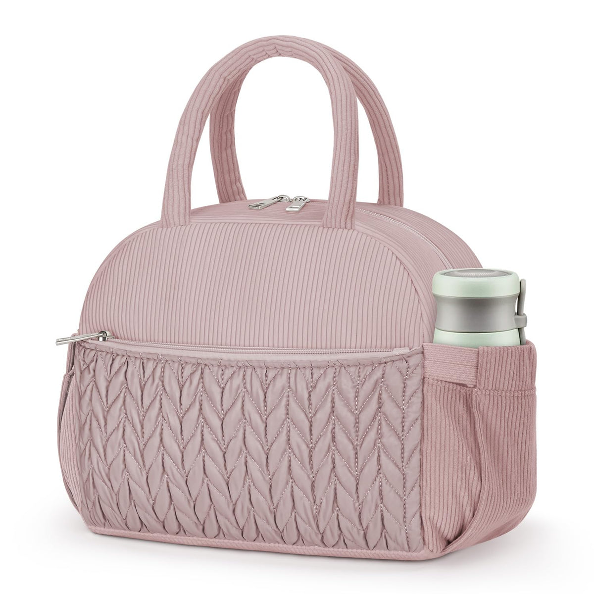 Coobiiya Lunch Box Lunch Bag for Women Men,Reusable Cute Lunch Pail bag,Leakproof,Insulated LunchBox Tote Compact 10L, Cooler Lunch Container for Work Travel Office (Black)