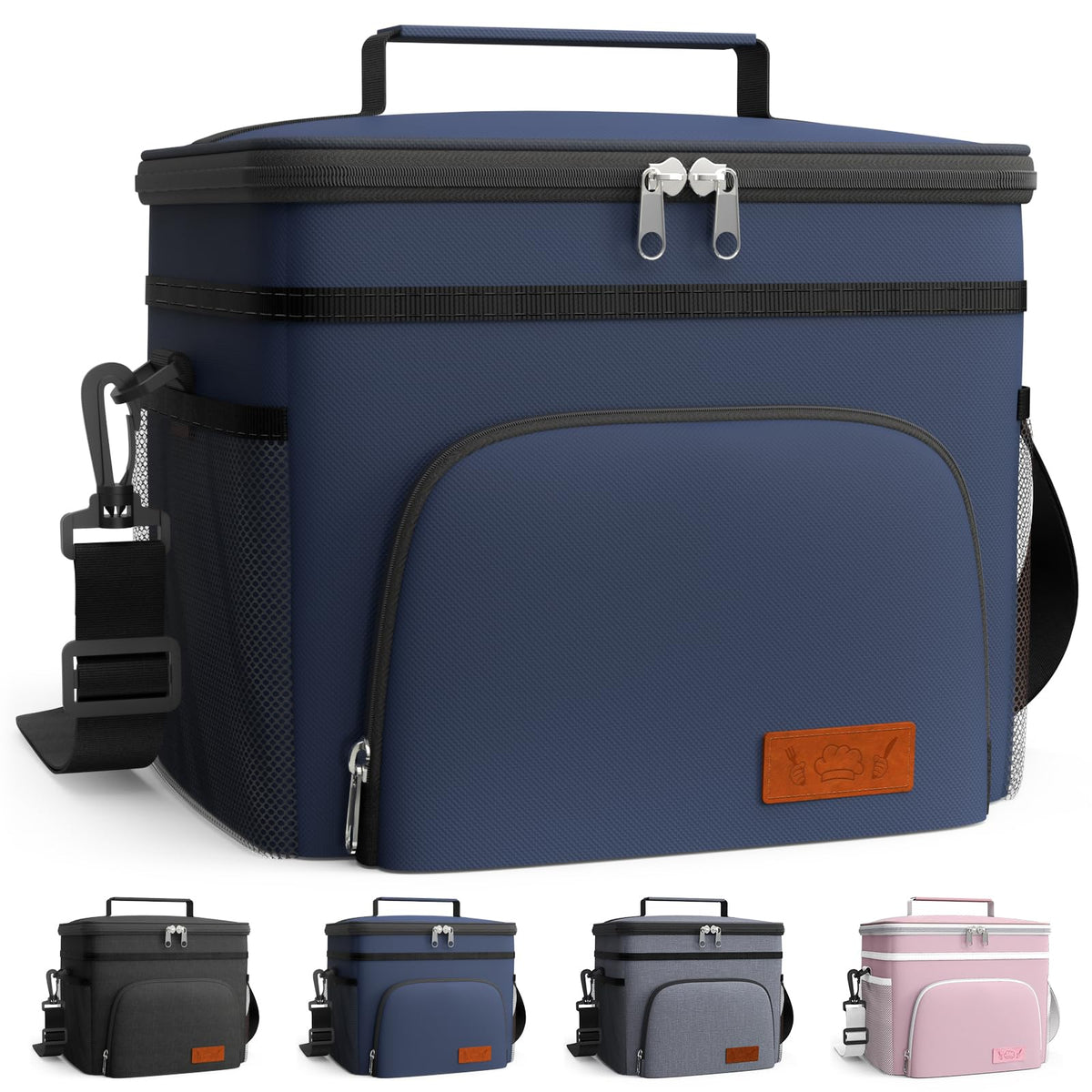 HOTOR Insulated Lunch Box Men Women Leak-Proof Cooler Lunch Bag 15L