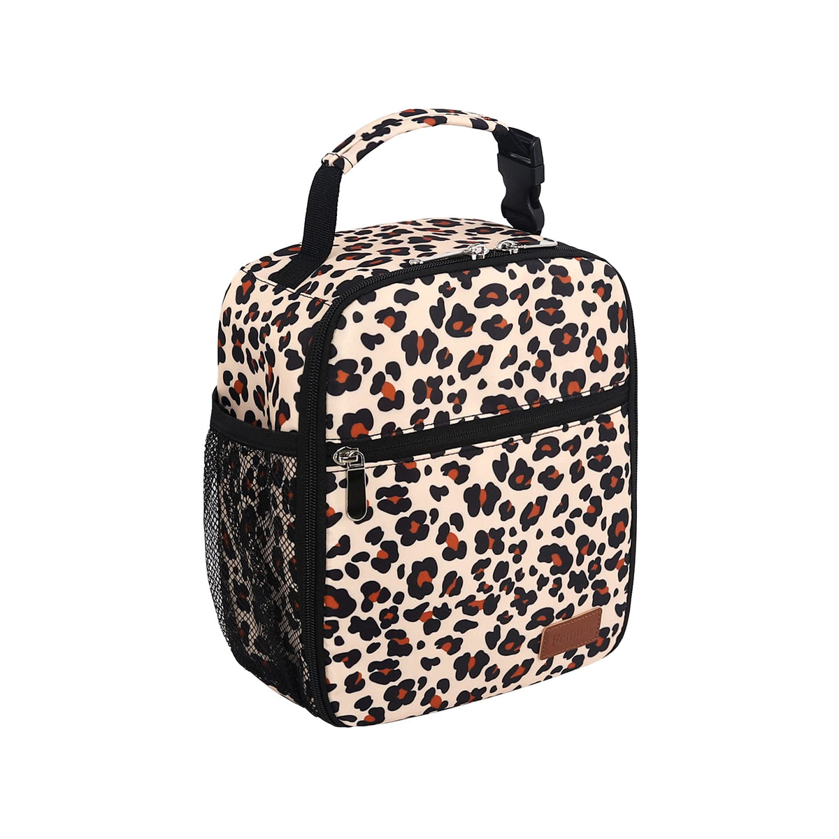 Femuar Lunch bag for Men Women Adults Small for Office Work Picnic - Reusable Portable Lunchbag, Black