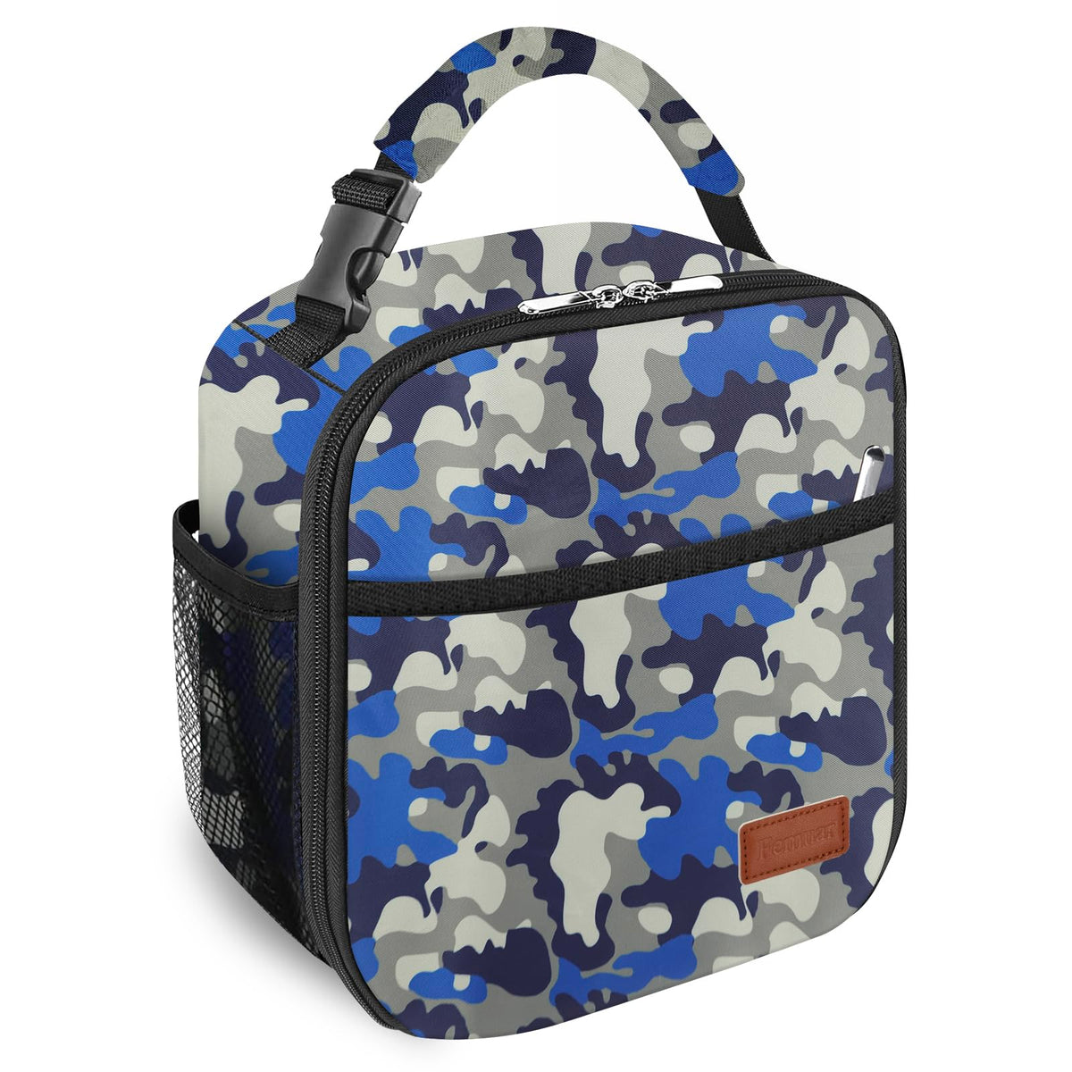 Femuar Lunch Box for Men Women Adults, Small Lunchbox for Work Picnic - Reusable Lunch bag Portable Lunch tote, Black