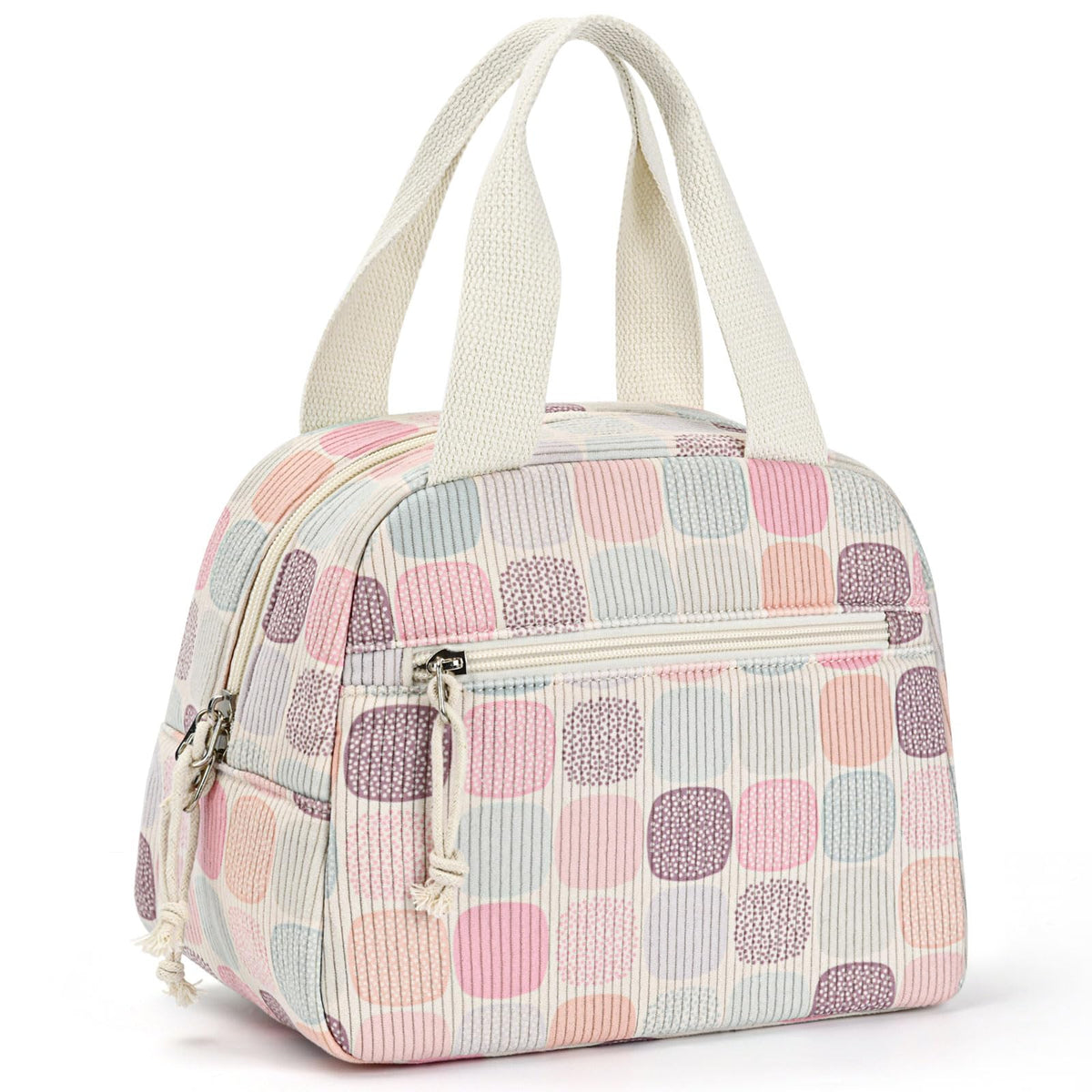 Lunch Bag for Women Men, Corduroy Small Insulated Lunch Box