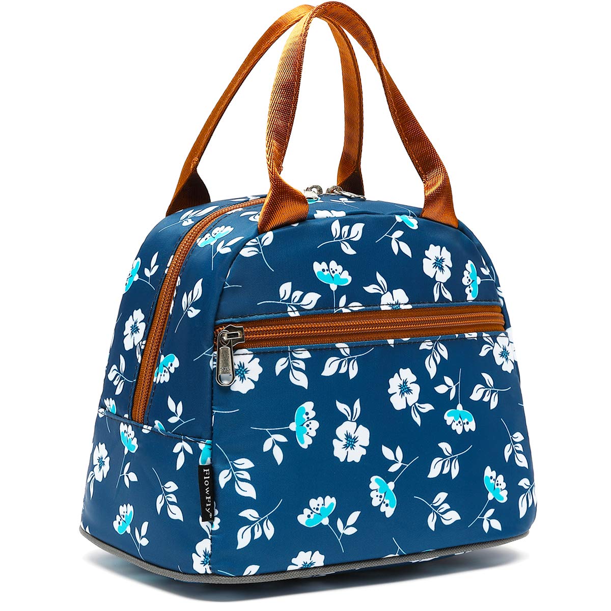 FlowFly Insulated Lunch Cooler Bag - Tote Bag Organizer for Women/Men, Black