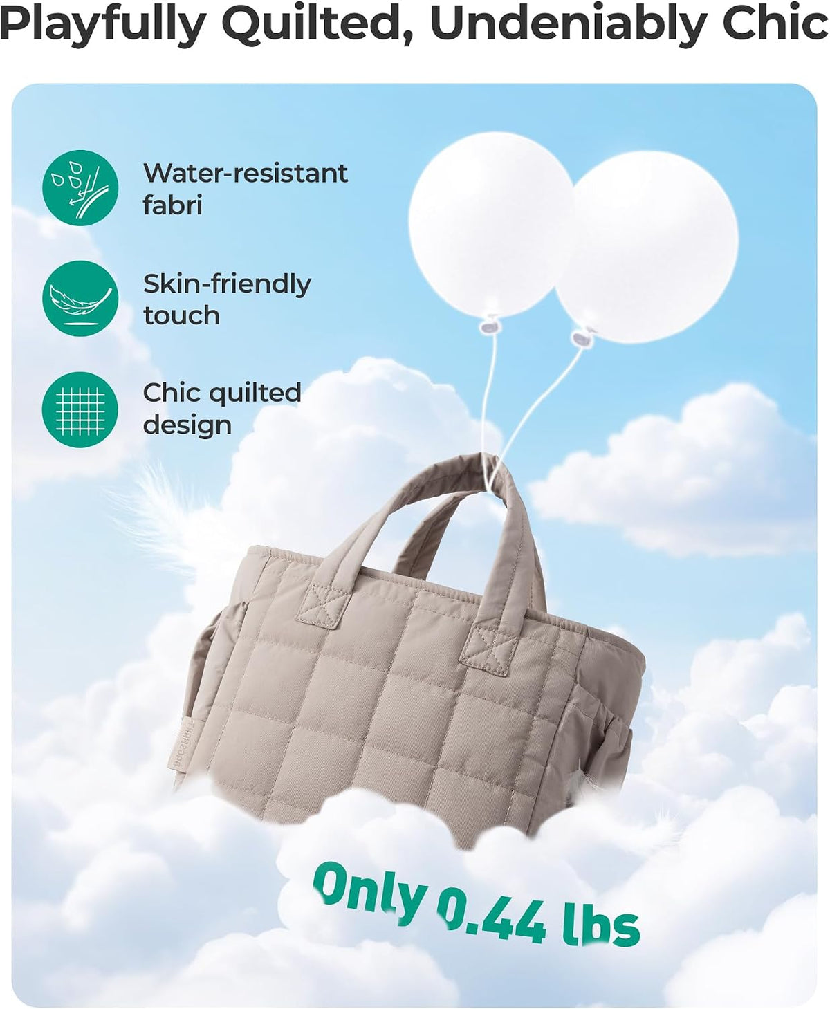 BAGSMART Lunch Bag Women Small Cute Quilted Insulated Leakproof Lightweight