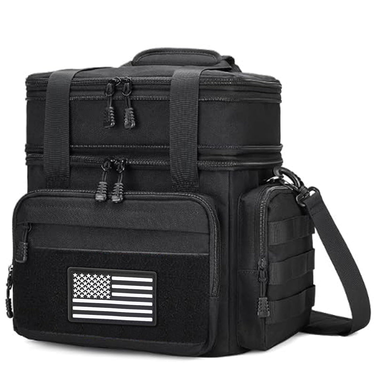 Gafetrey Tactical Lunch Box for Men - Large Lunch Bag Double Deck