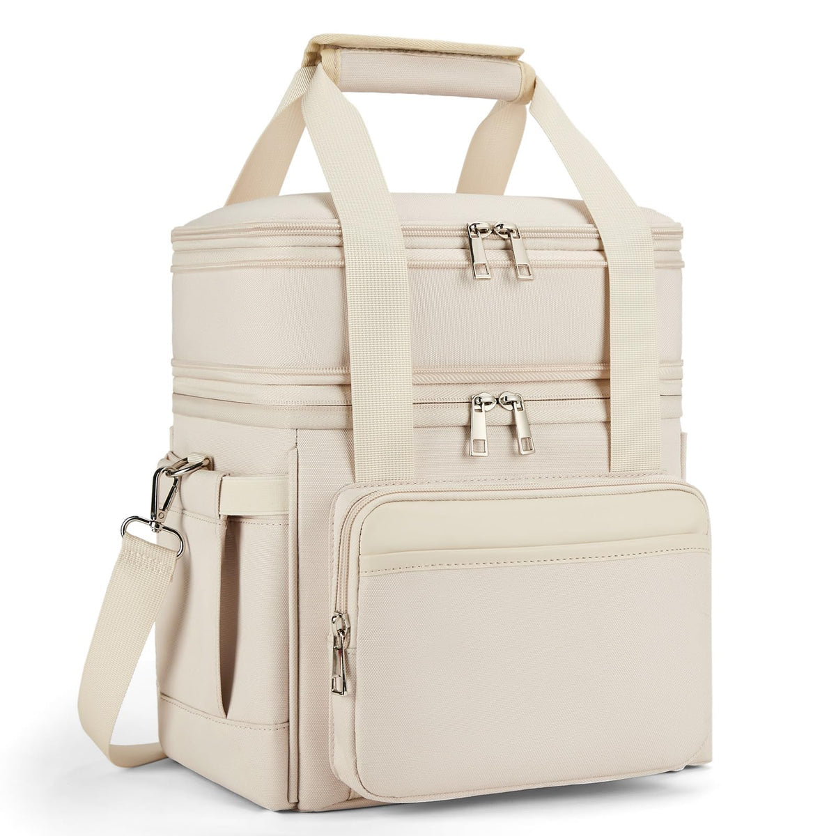 holuxer Lunch Bag & Lunch Box for Men Women - Large Double Deck Soft