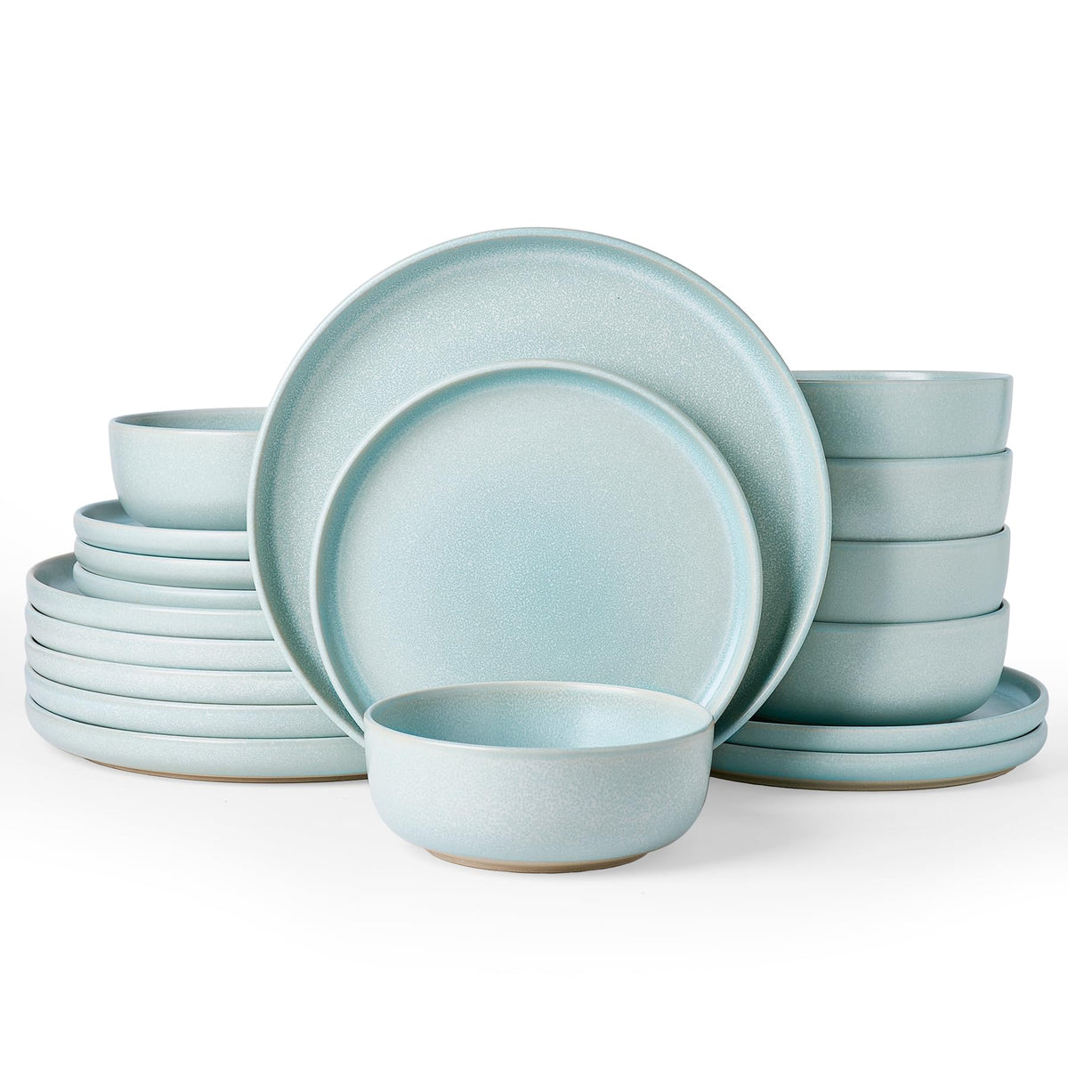 Famiware Milkyway 12-Piece Stoneware Dinnerware Set, White