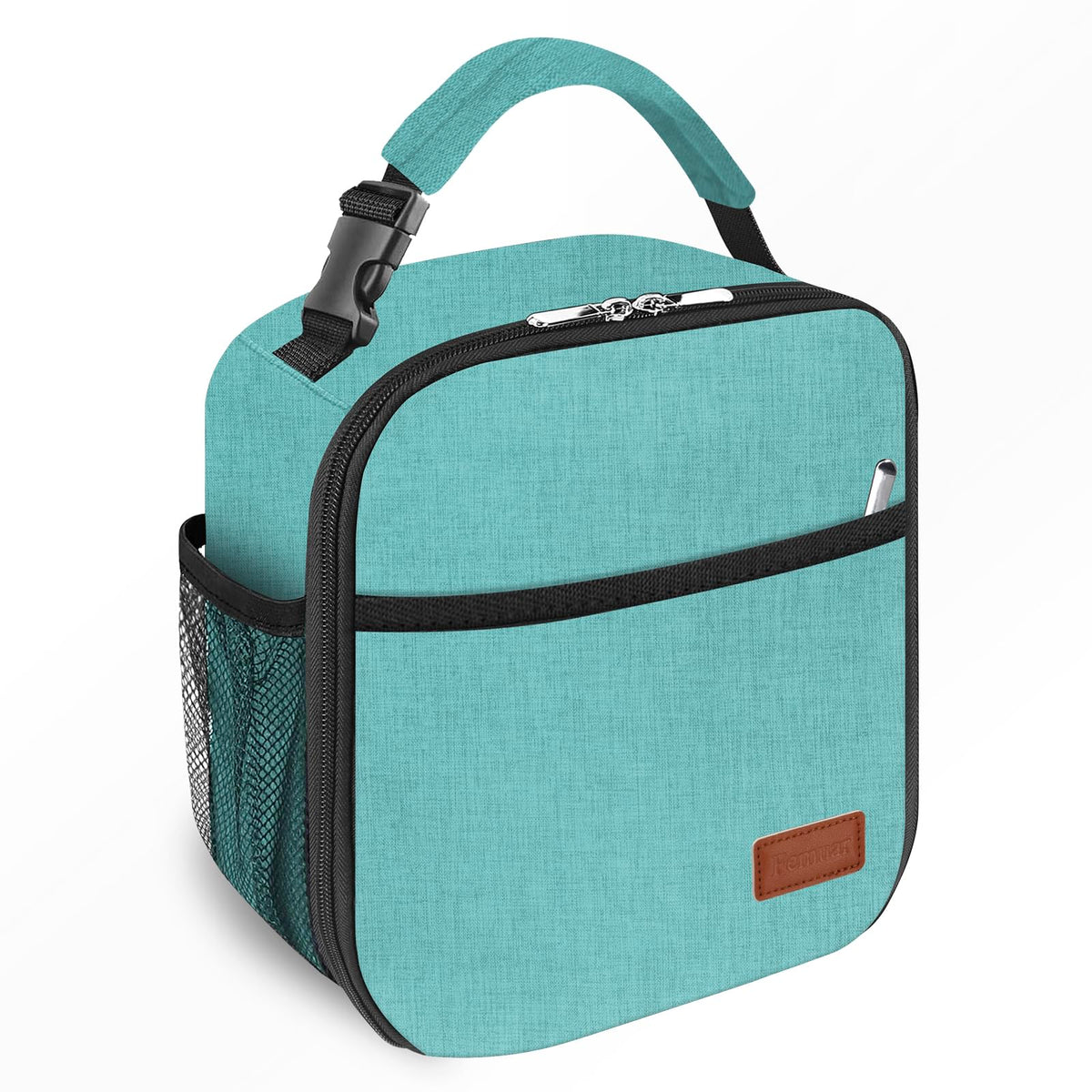 Femuar Lunch Box for Men Women Adults, Small Lunchbox for Work Picnic - Reusable Lunch bag Portable Lunch tote, Black