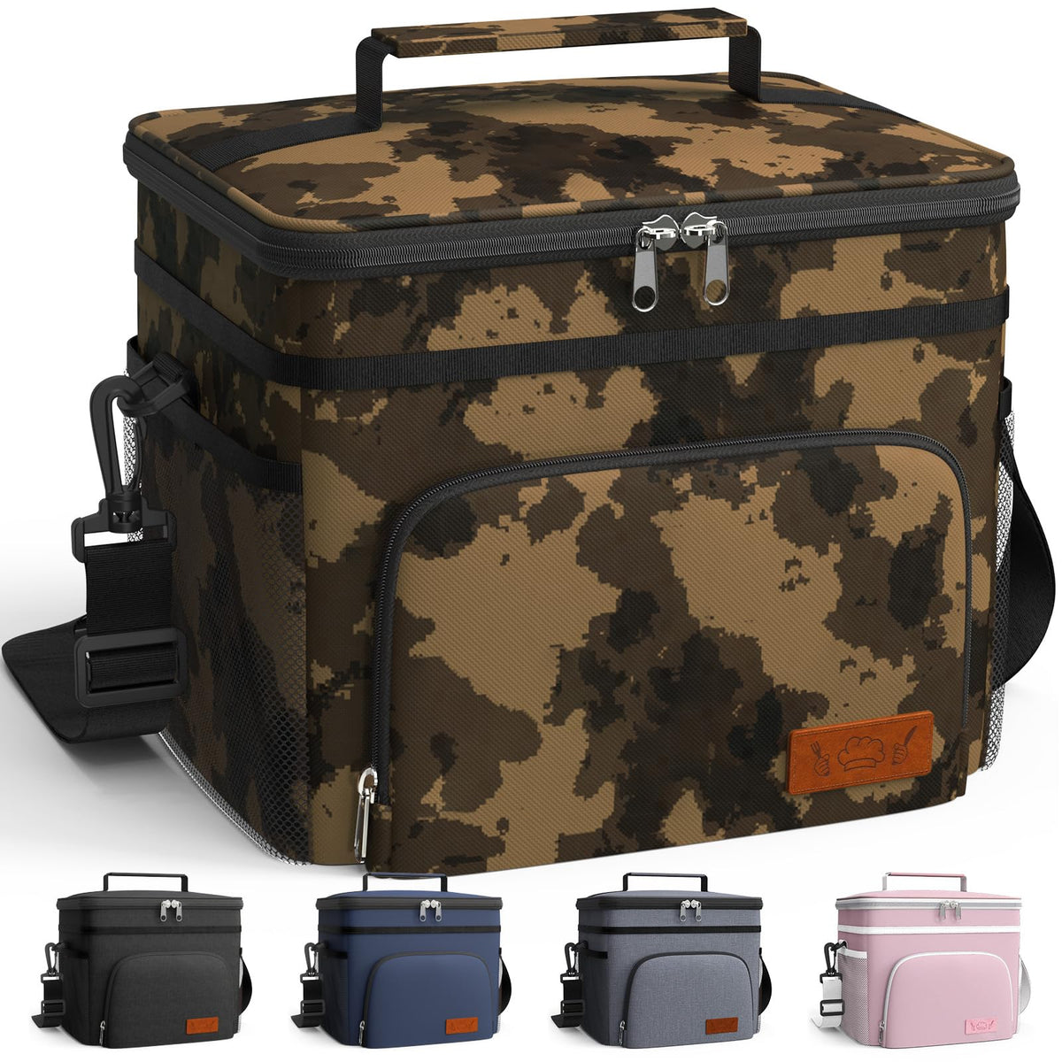 HOTOR Insulated Lunch Box Men Women Leak-Proof Cooler Lunch Bag 15L