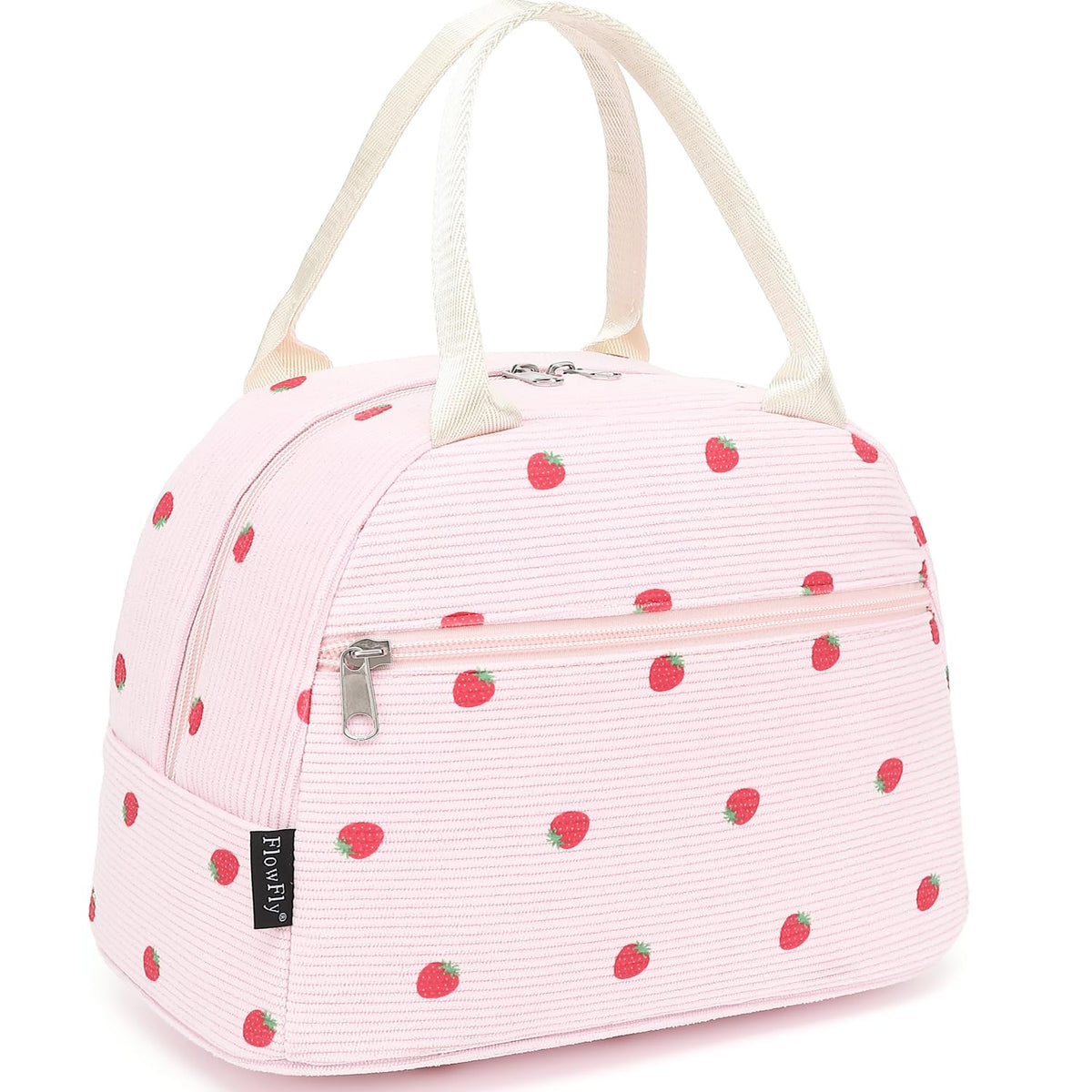 FlowFly Insulated Lunch Cooler Bag - Tote Bag Organizer for Women/Men, Black