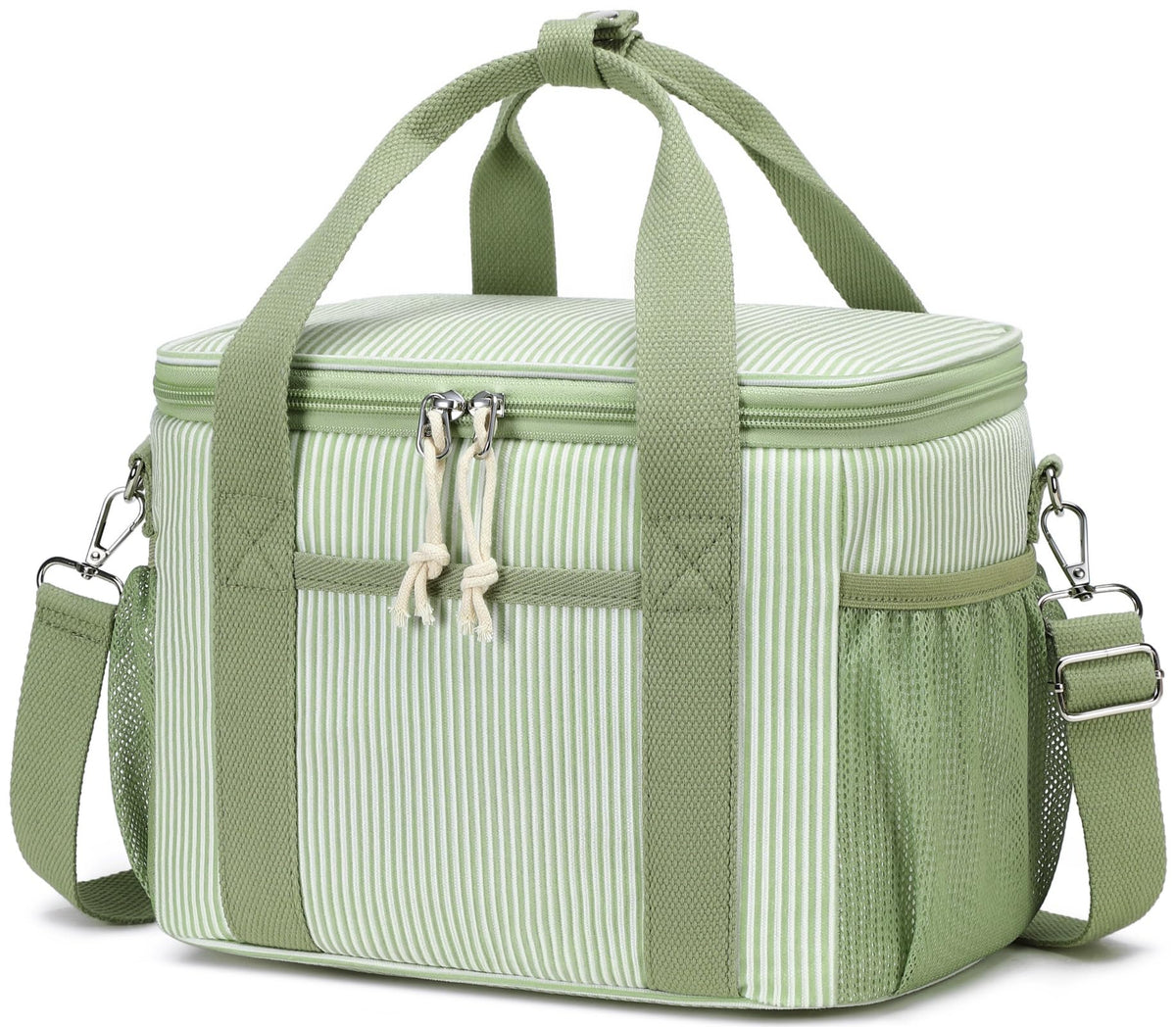 BTOOP Insulated Lunch Box for Women, Cute Leakproof Lunch Tote, Large Capacity Aesthetic Lunch Bag Girls with Shoulder Strap for Work, School, Picnic Pink Bow Floral