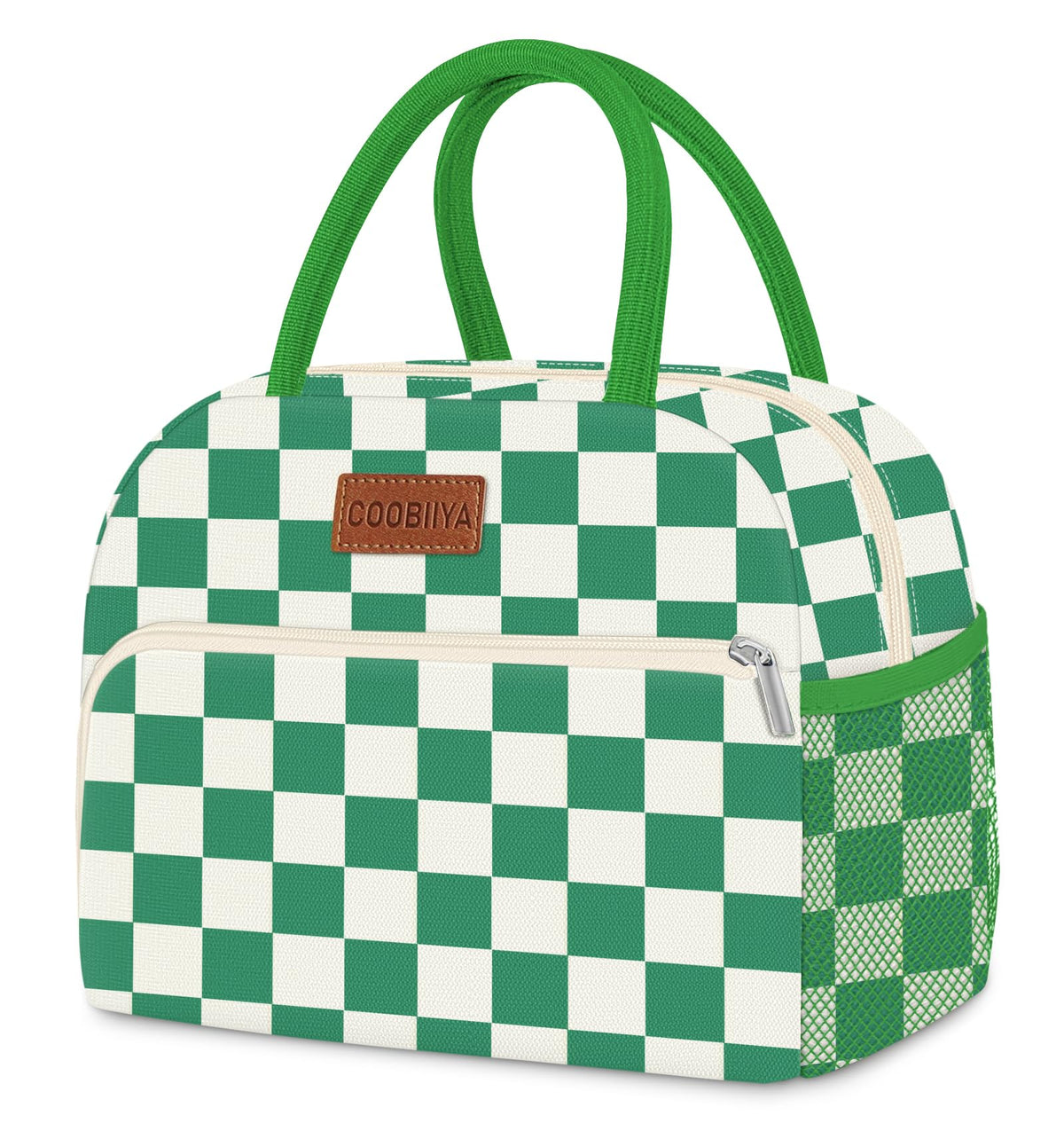 Coobiiya Lunch Bag Lunch Box for Women Men, Reusable Cute Corduroy Lunchbag - Leakproof, Insulated LunchBox Tote with Large Capacity, Dot