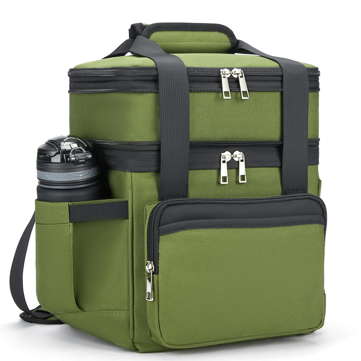holuxer Lunch Bag & Lunch Box for Men Women - Large Double Deck Soft