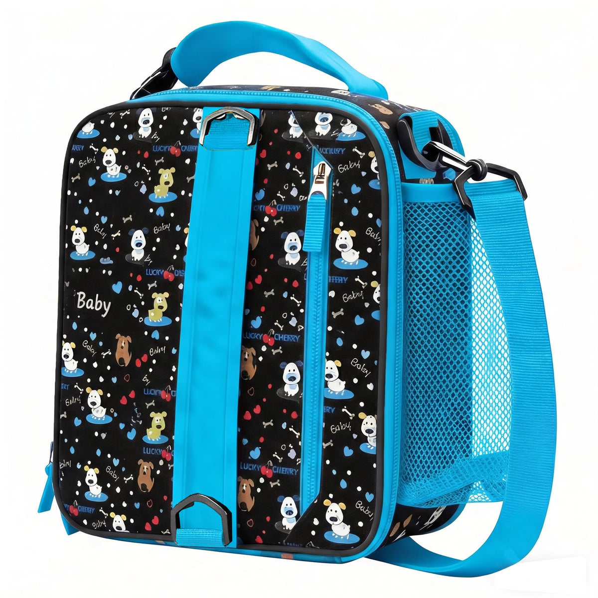 Lunch Box Insulated Lunch bag for Men Teen Kids Boys Adult Portable Stylish Small Lunchbox Special Design for Working Office school Picnic (Black 6L(Without Shoulder Straps))