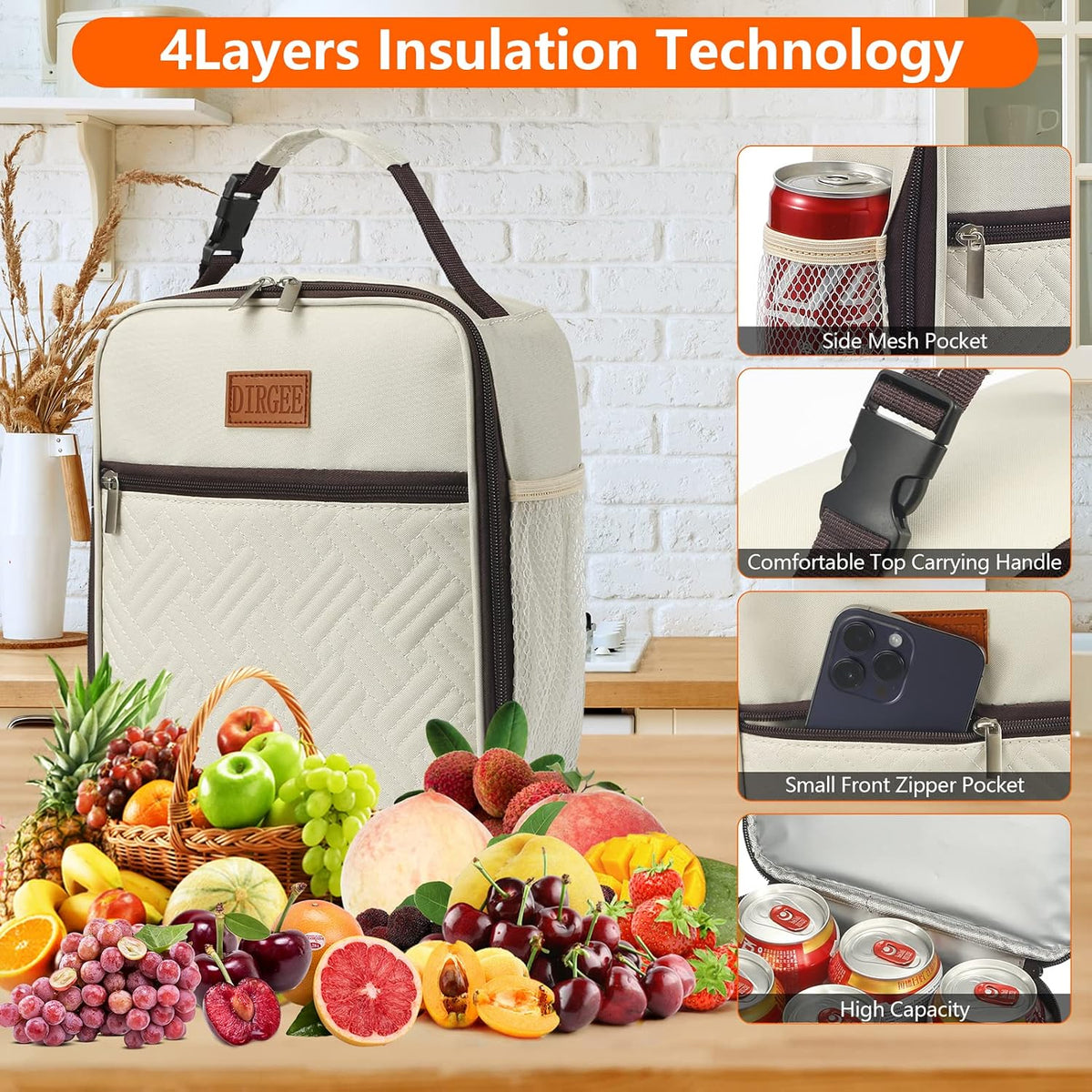 Lunch Bag for Women Insulated Lunch Bag For Men Adults Small Lunch Bag