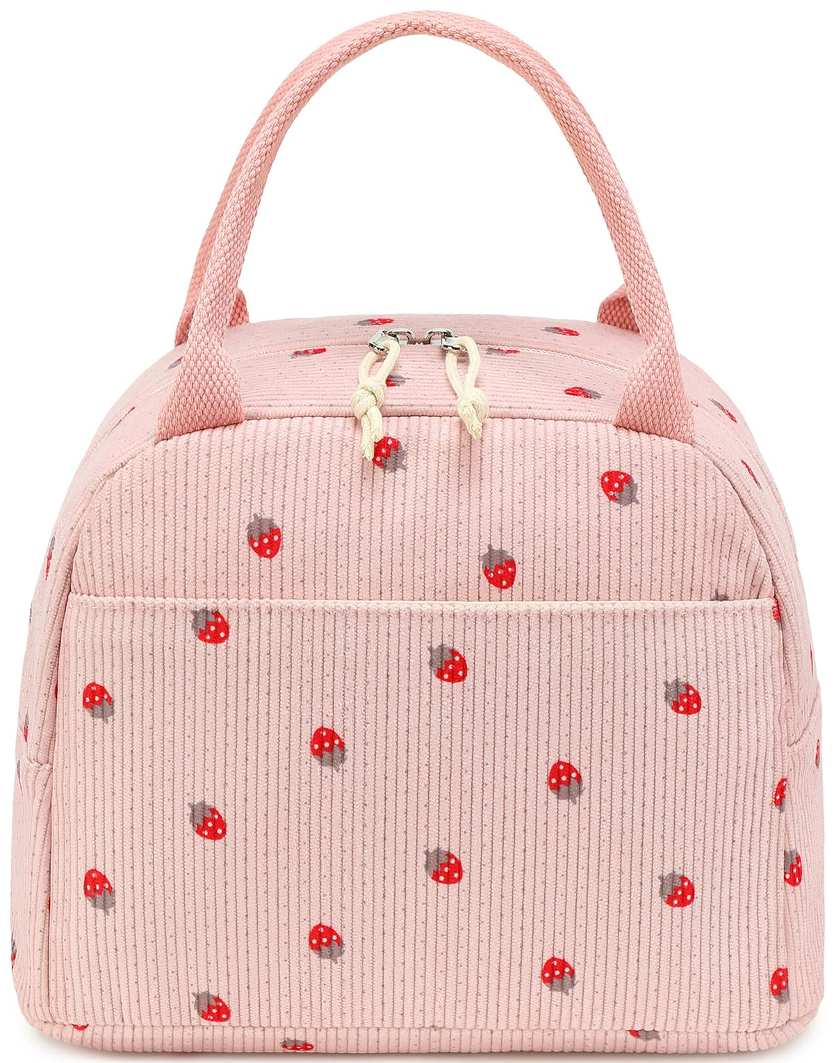 Bluboon Lunch Box for Women Cute Lunch Bag Reusable Insulated Lunch Bags Large Capacity Lunchbox Cooler for Work Picnic or Travel Gifts (A Sage Green White Stripes, 10 x 7.5 x 8 inches)