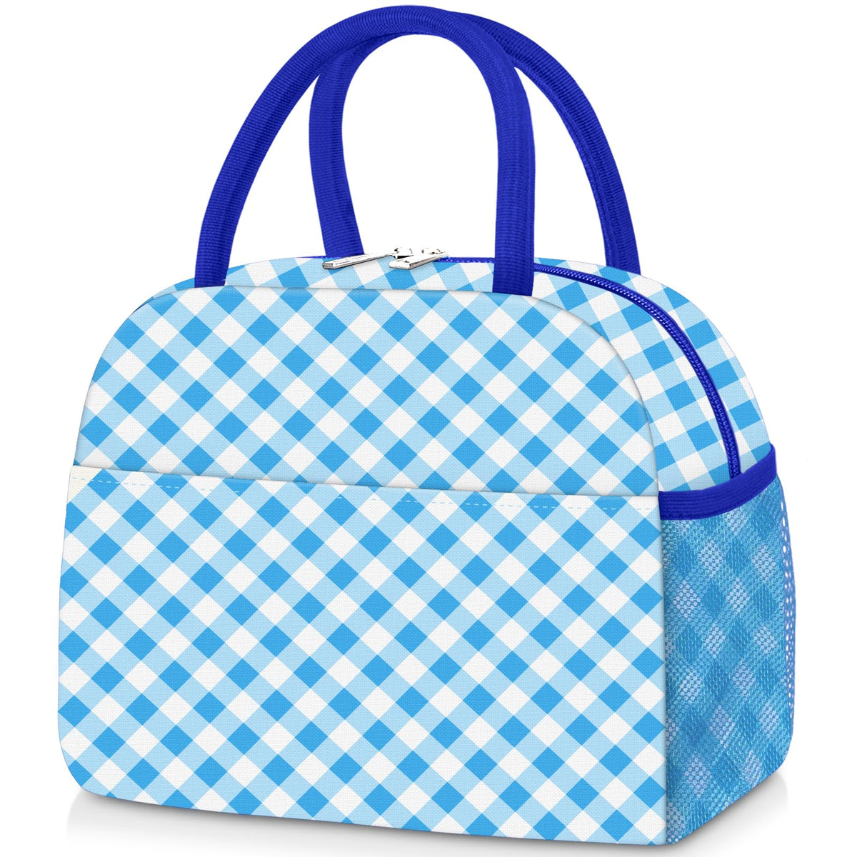 KUBYA Lunch Box for Women, Cute Strawberry Corduroy Insulated Lunch Bag Women Reusable Work Leakproof Simple Adults Large Lunch Boxes Tote Bag Men Cooler Bag