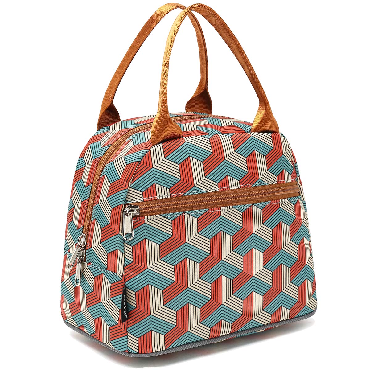 FlowFly Insulated Lunch Cooler Bag - Tote Bag Organizer for Women/Men, Black
