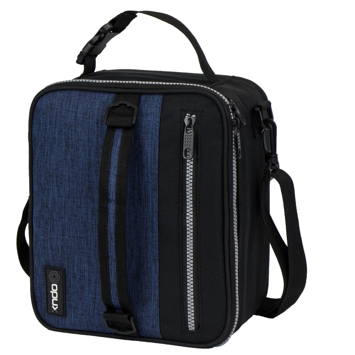 opux Insulated Lunch Bag for Men Women Kids, Soft Lunch Box, Black