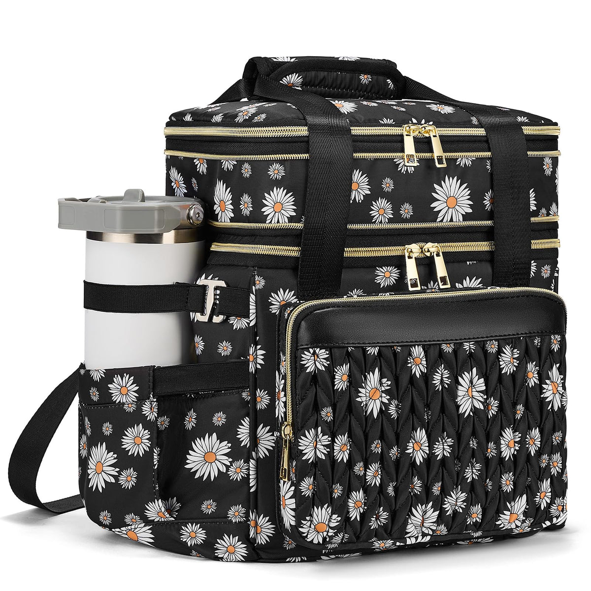 Expandable Lunch Box for Men Durable Leakproof Insulated Lunch Bag 24Cans