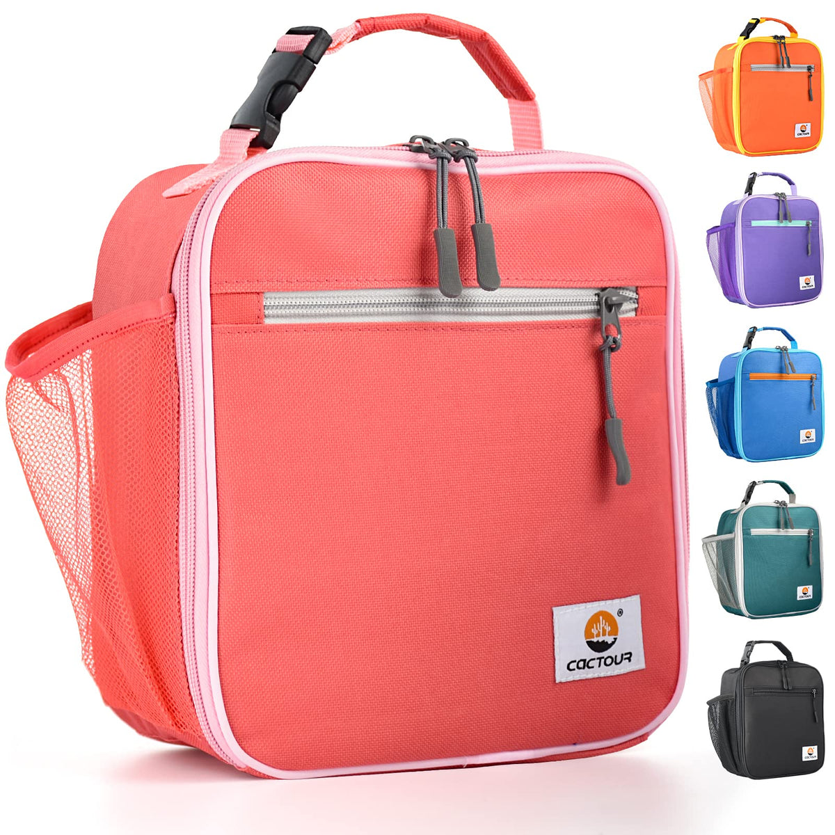 CaCTOUR Lunch Box Kids,Premium Insulated Lunchbox for Girls Boys,Soft Mini Cooler Bag Back to School Thermal Reusable Lunch Bag for Work School Picnic (Blue)