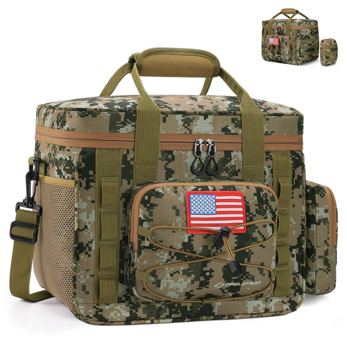 Maelstrom Tactical Lunch Box for Men, Cooler Bag with Detachable MOLLE Bag