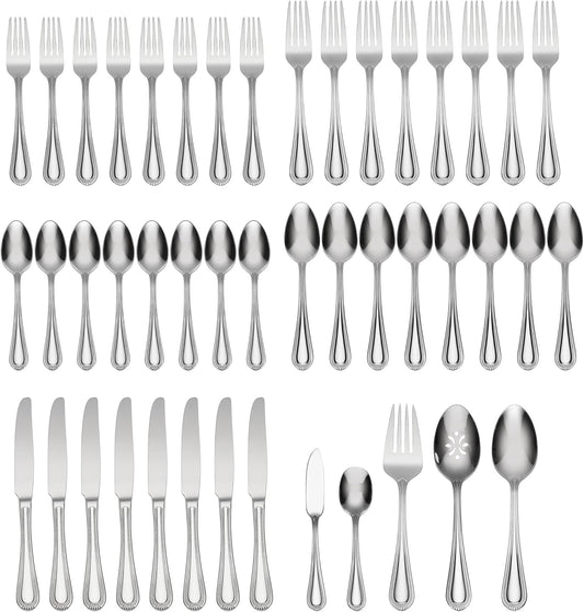 Oneida Countess 45-Piece 18/0 Silverware Set for 8, Flatware