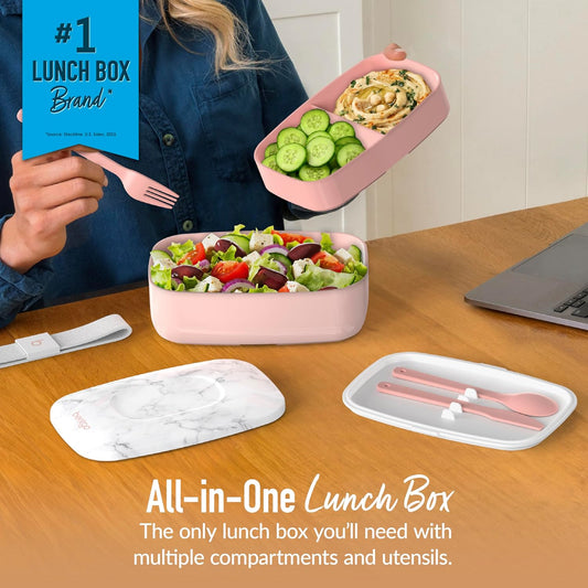 Bentgo Classic Stackable 3-Compartment Adult Bento-Style Lunch Box