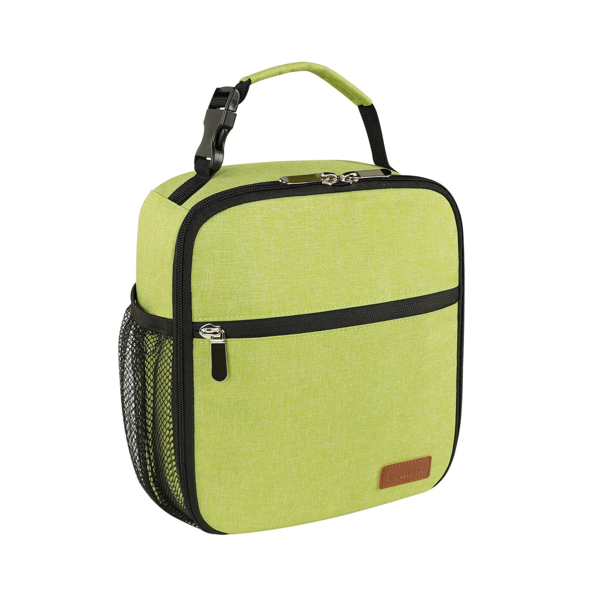 Femuar Lunch bag for Men Women Adults Small for Office Work Picnic - Reusable Portable Lunchbag, Black
