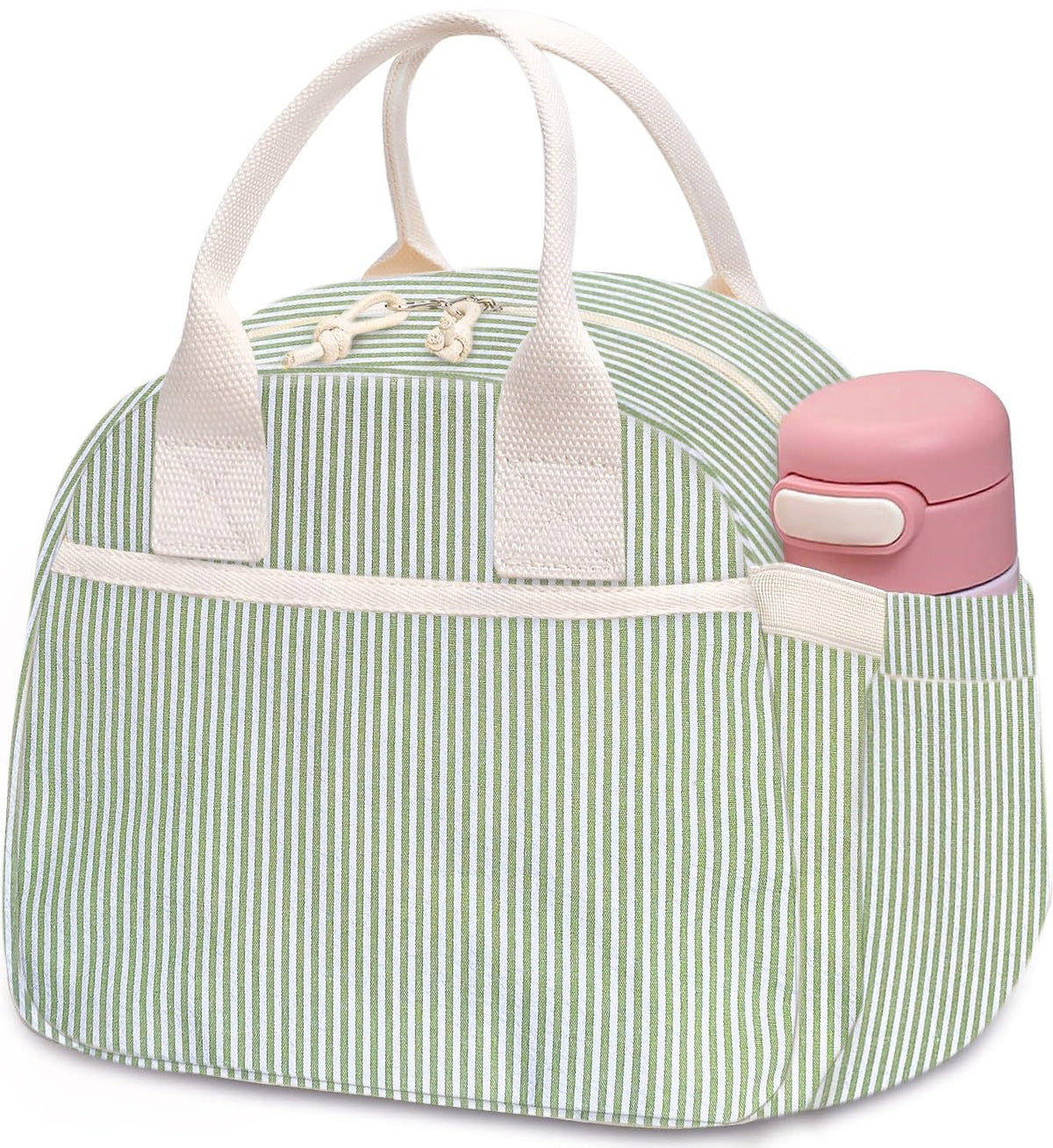 Carry bloom Lunch Box for Women, Insulated Lunch Bag Cute Corduroy Lunchbox