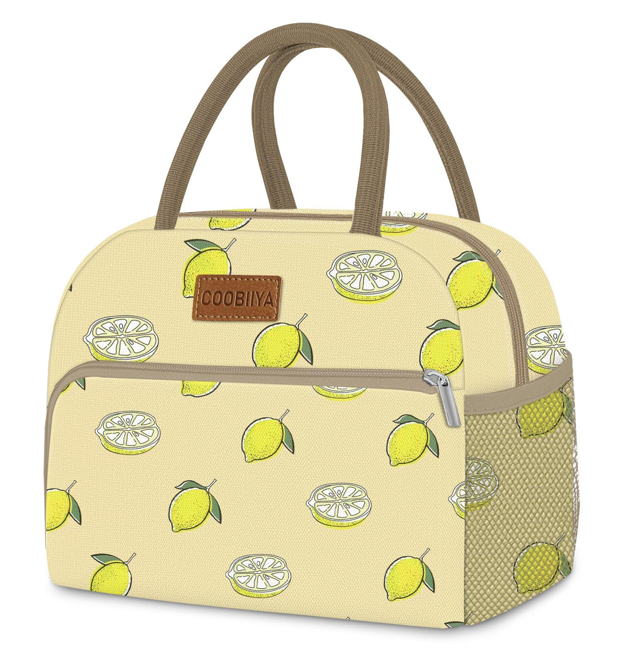 Coobiiya Lunch Bag Women,Lunch Box LunchBag for Women Adult Men, Small Leakproof Cute Lunch Tote Large Capacity Reusable Insulated Cooler Lunch Container for Work/Office/Picnic/Travel-Black Polka Dot