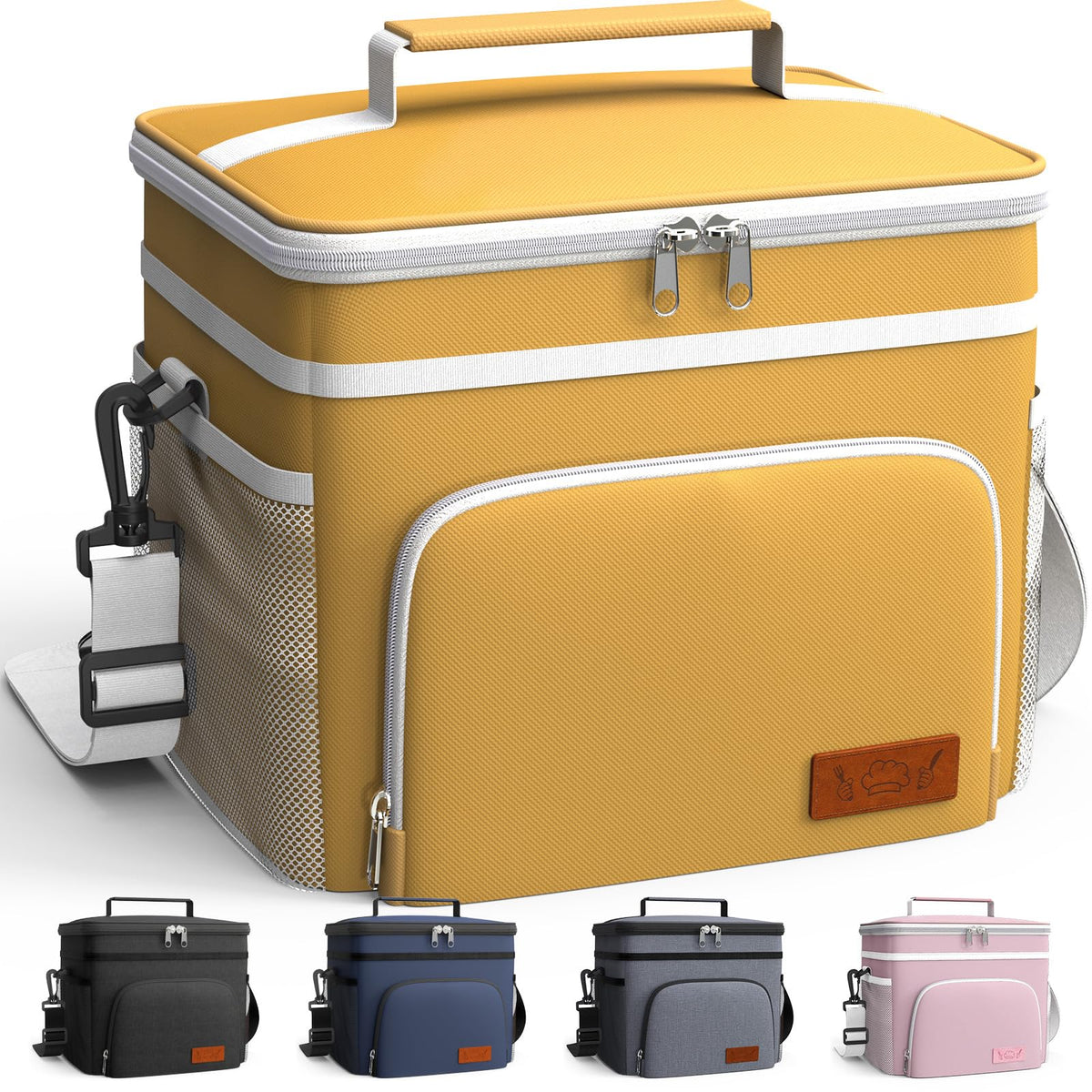 HOTOR Insulated Lunch Box Men Women Leak-Proof Cooler Lunch Bag 15L