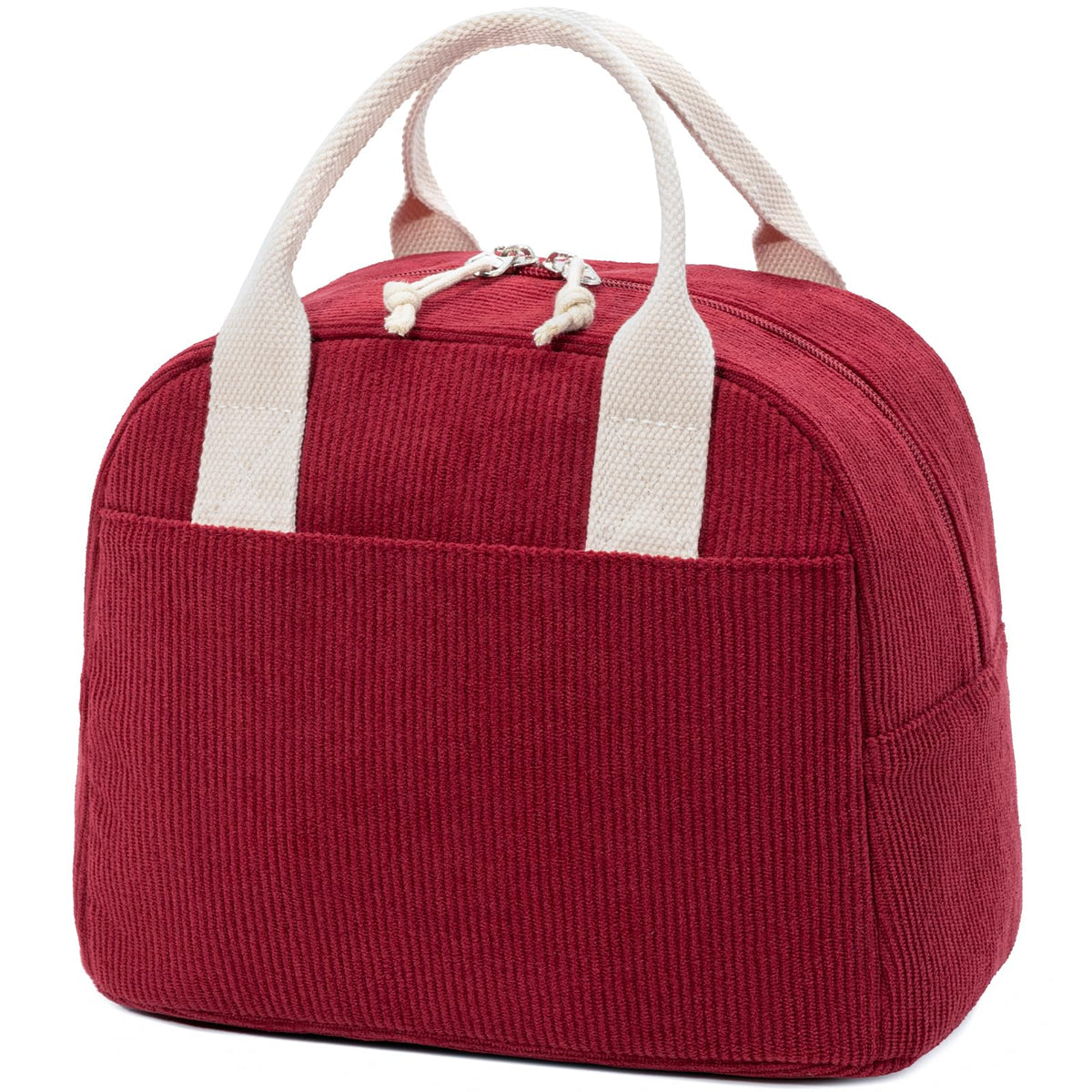 LOVELYWIND Lunch Box for Women,Insulated Lunch Bag,Green Stripe14-Can(9L)