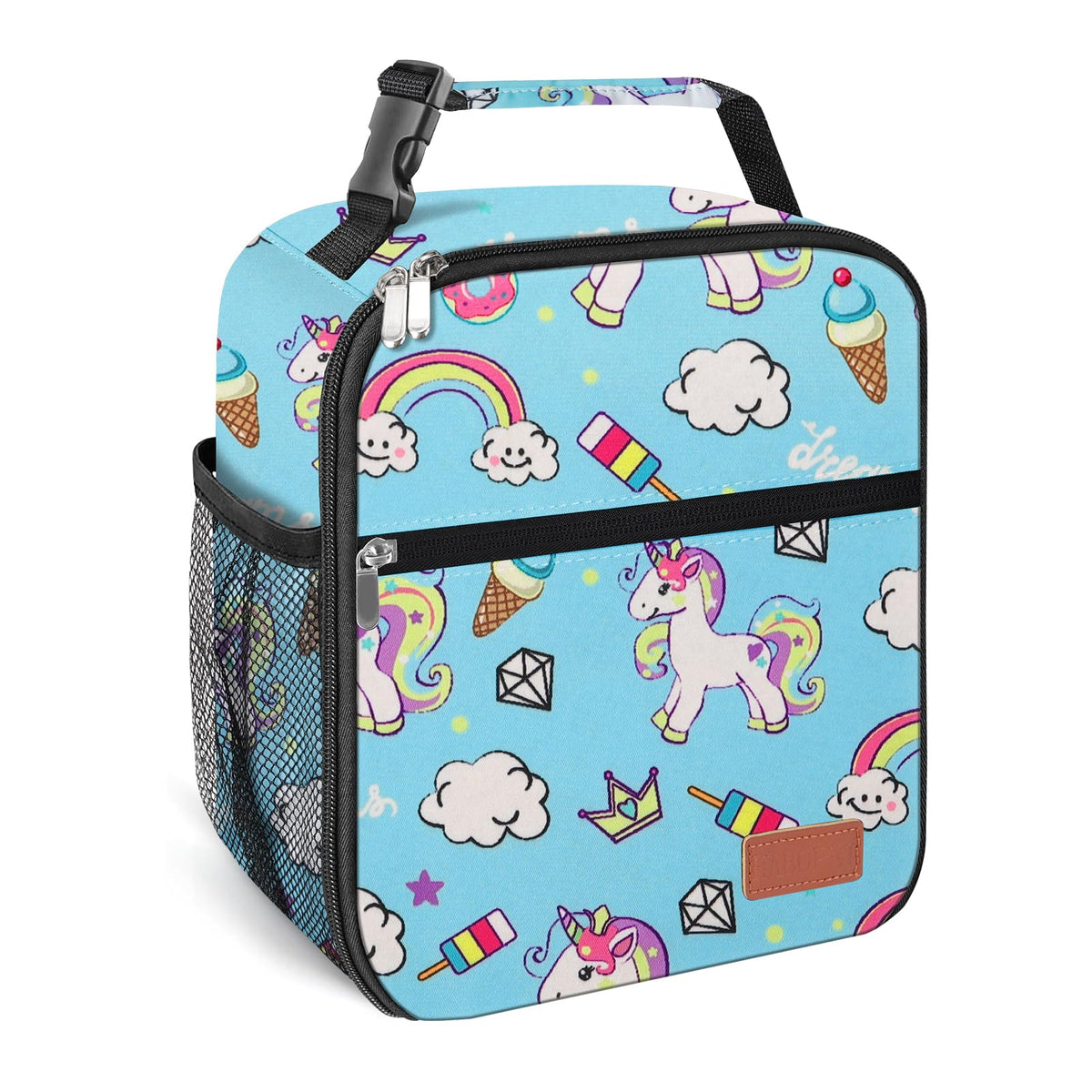 Lunch Box for Men & Women Durable Lunch Bag for Work & Adults Reusable Insulated Small Lunchbox Black