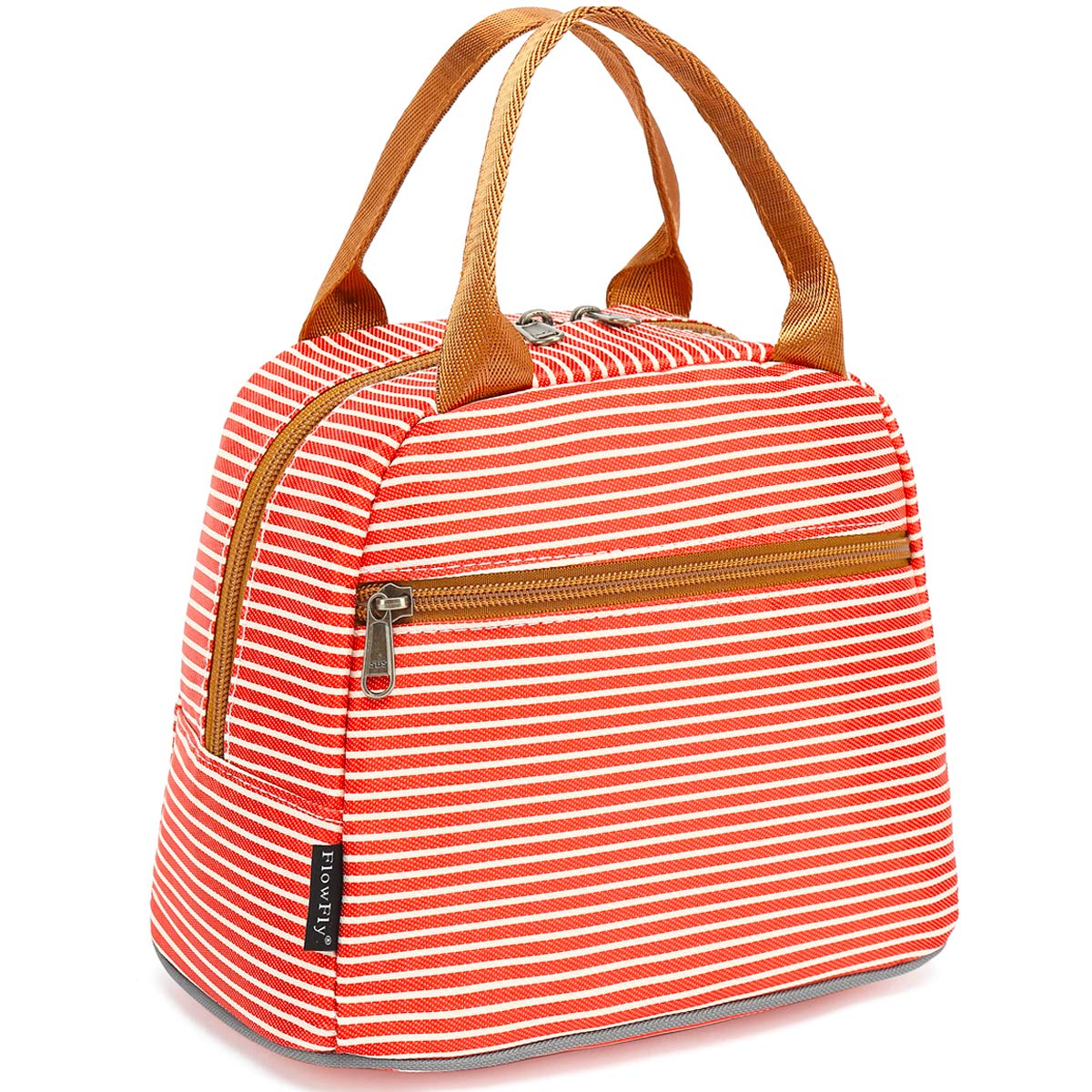 FlowFly Insulated Lunch Cooler Bag - Tote Bag Organizer for Women/Men, Black