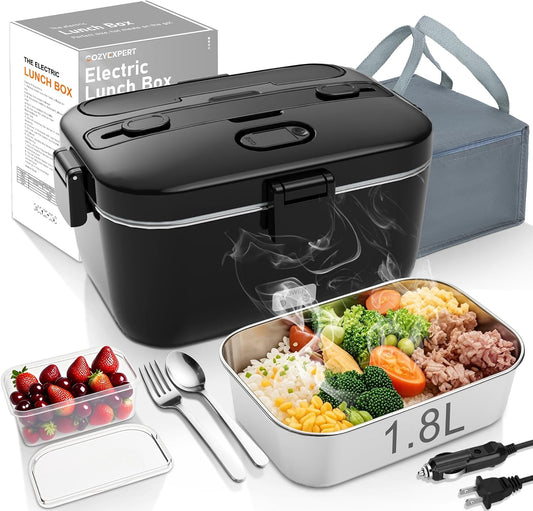 COZYEXPERT Electric-Lunch-Box-Heated-Food-Warmer 100W Heating Box for Adult