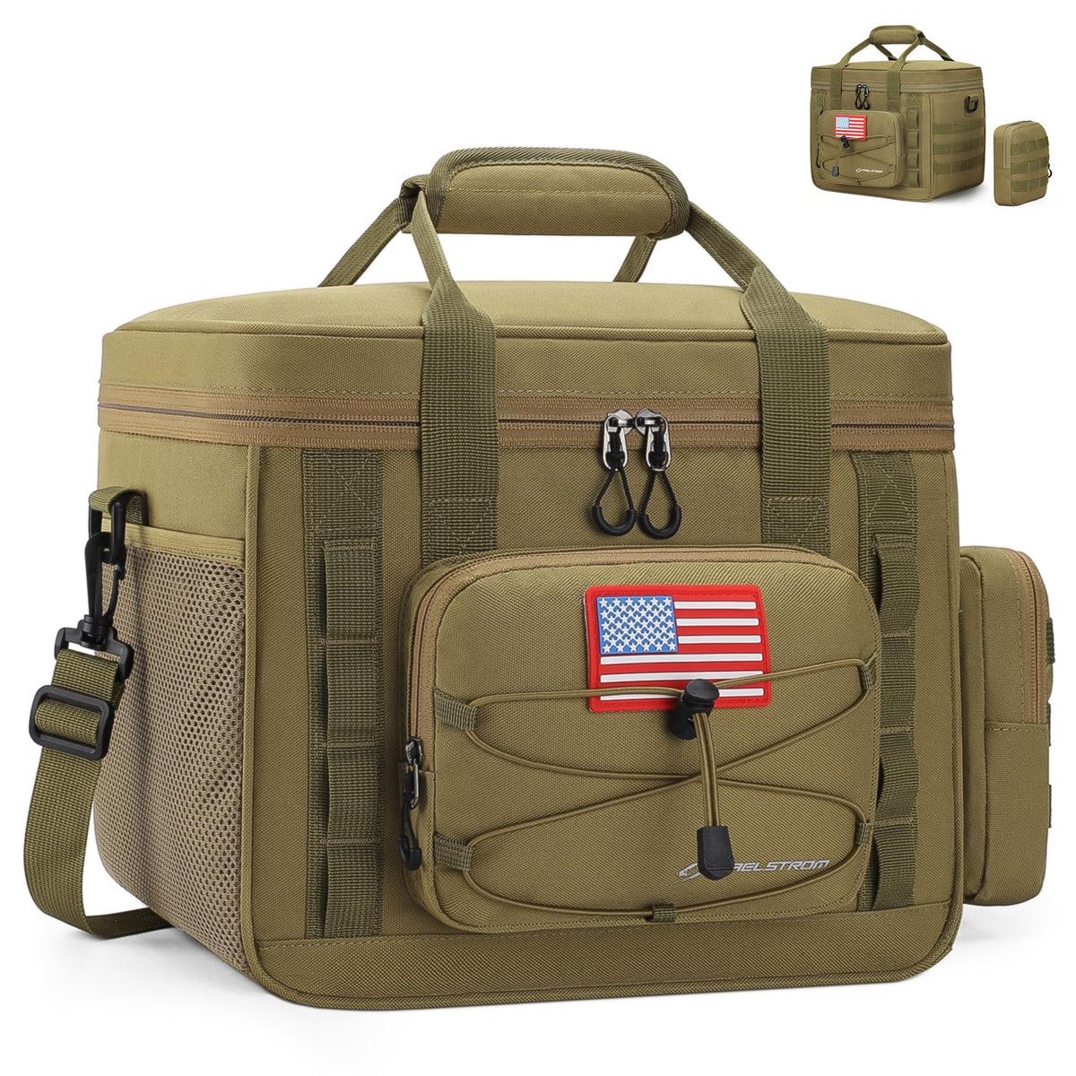 Maelstrom Tactical Lunch Box for Men, Cooler Bag with Detachable MOLLE Bag
