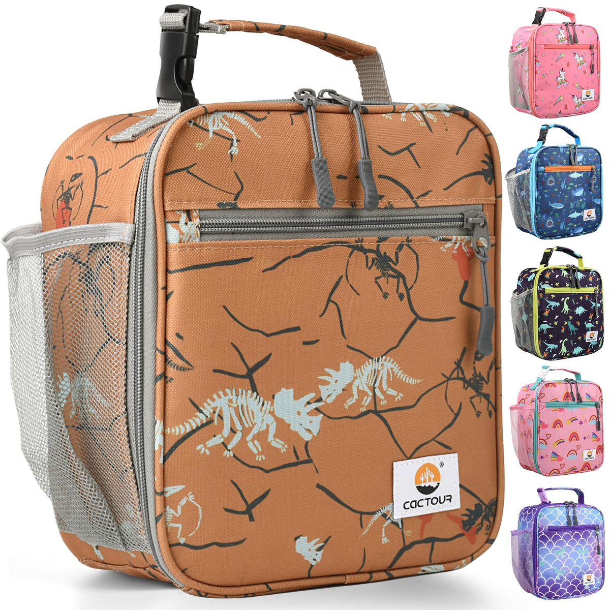 CaCTOUR Lunch Box Kids,Premium Insulated Lunchbox for Girls Boys,Soft Mini Cooler Bag Back to School Thermal Reusable Lunch Bag for Work School Picnic (Blue)