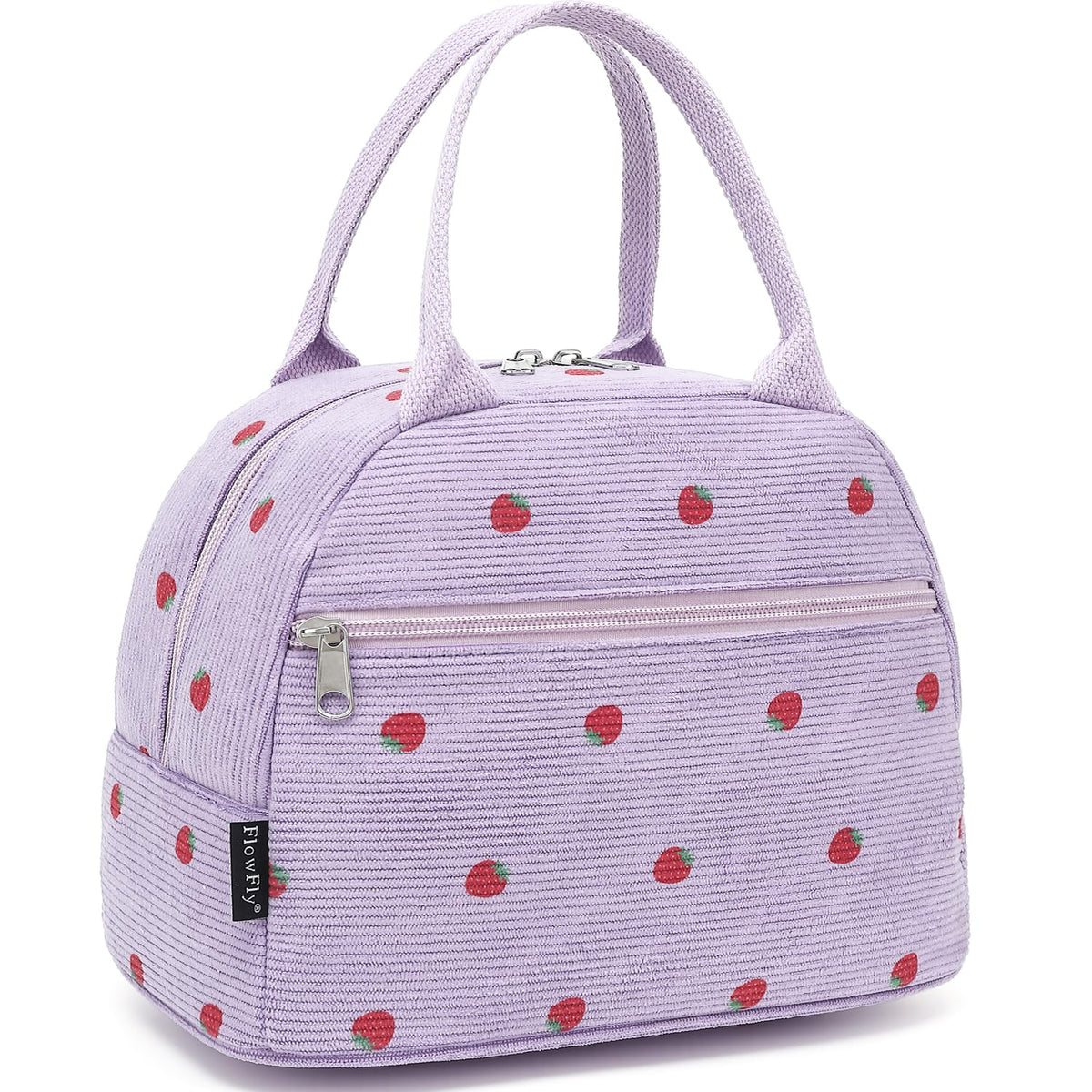 FlowFly Insulated Lunch Cooler Bag - Tote Bag Organizer for Women/Men, Black