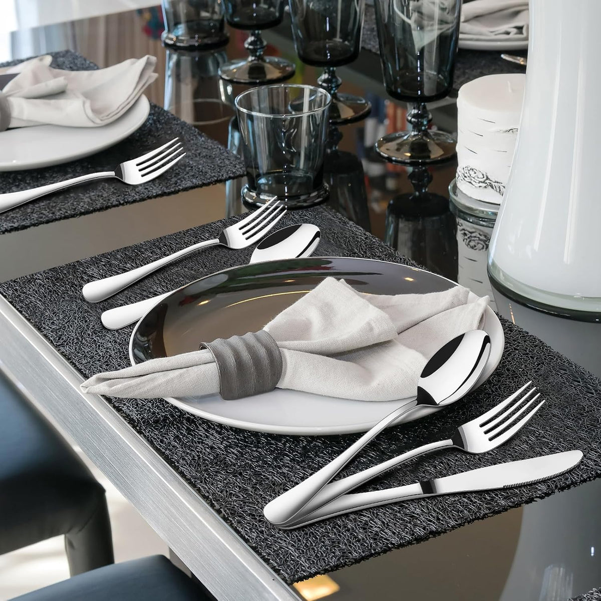 Silverware Set for 12,60 Piece Stainless Steel Flatware Utensil Cutlery Set