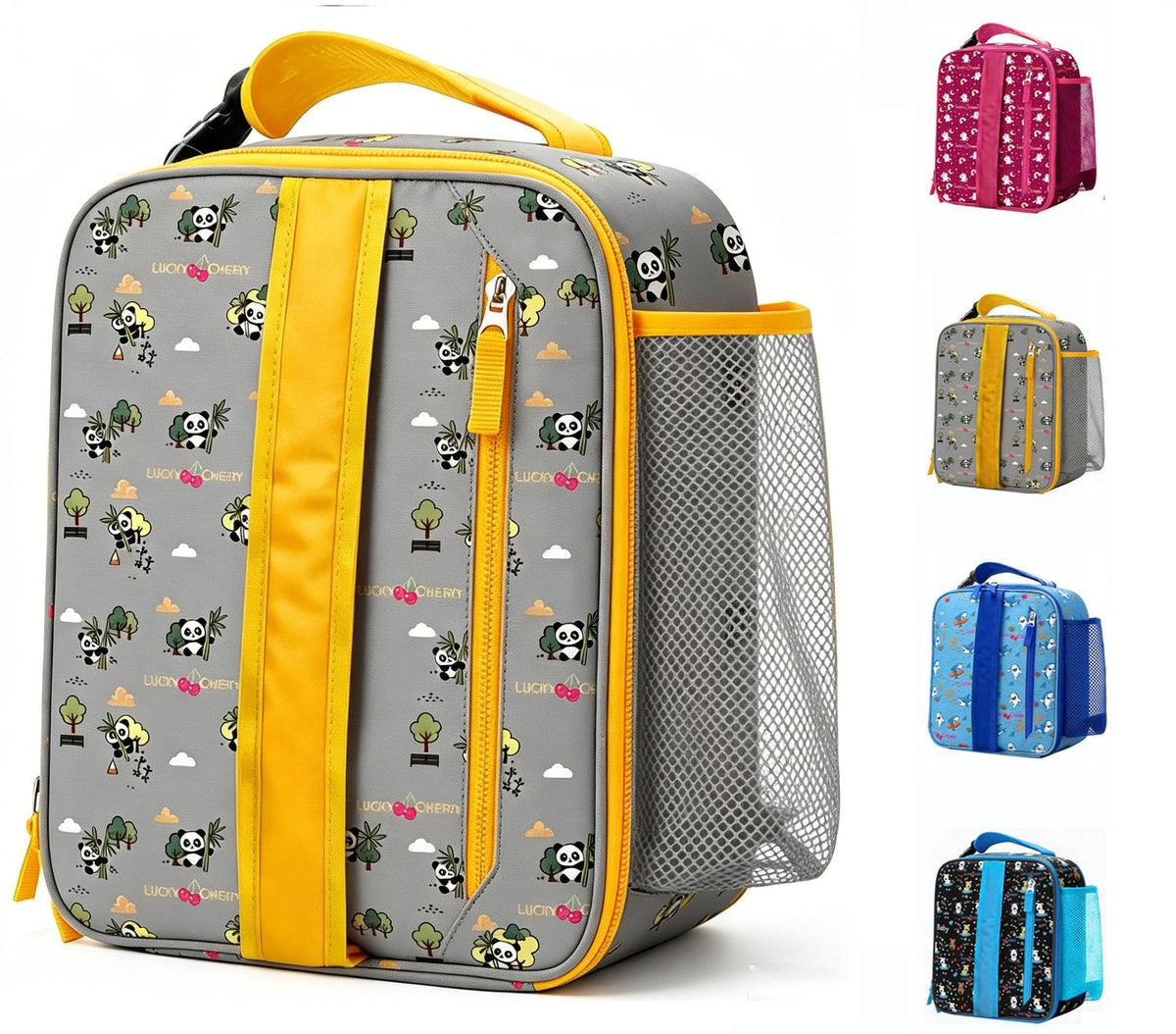 Lunch Box Insulated Lunch bag for Men Teen Kids Boys Adult Portable Stylish Small Lunchbox Special Design for Working Office school Picnic (Black 6L(Without Shoulder Straps))
